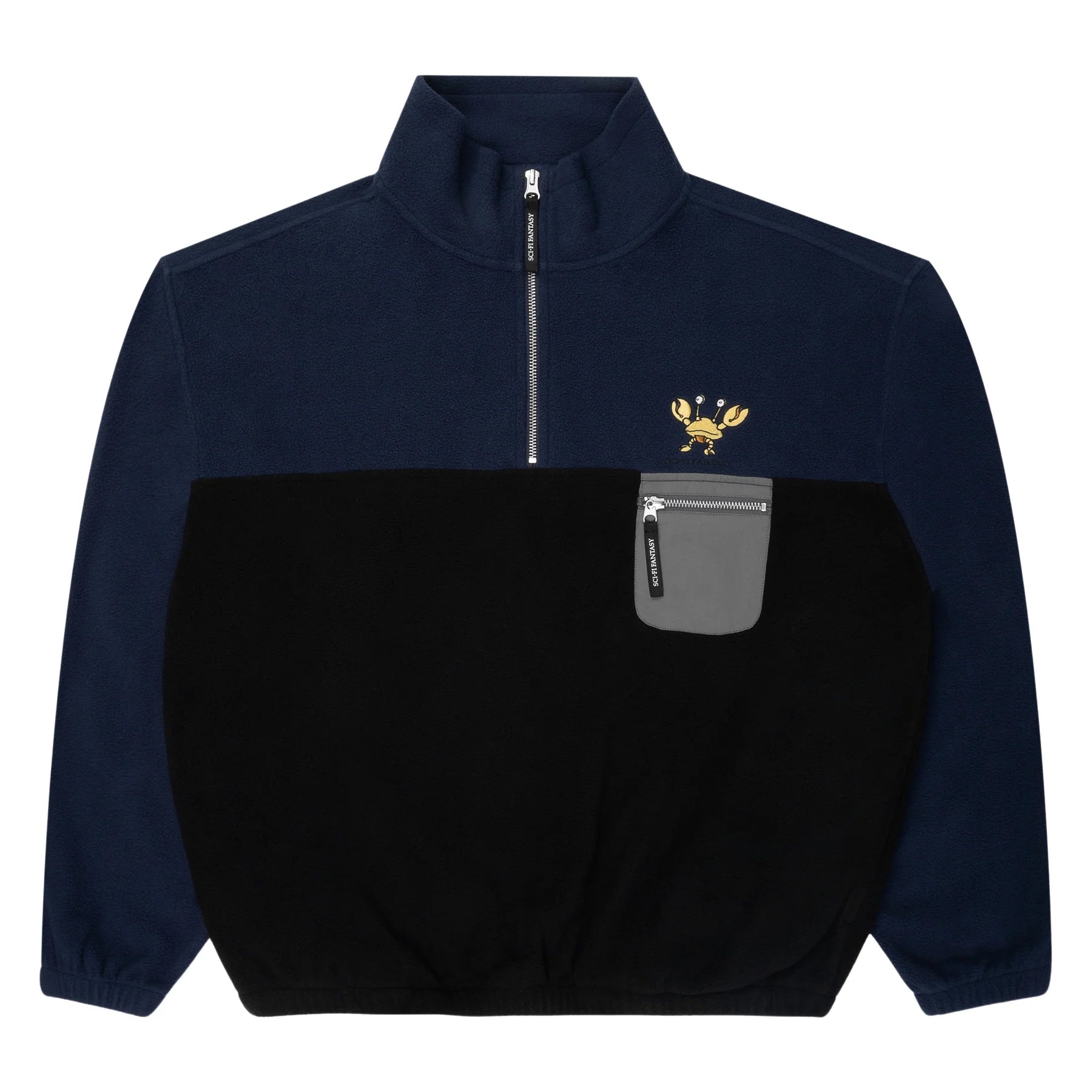 Sci-Fi Fantasy Crab Quarter Zip Herren Zip Neck Sci-Fi Fantasy