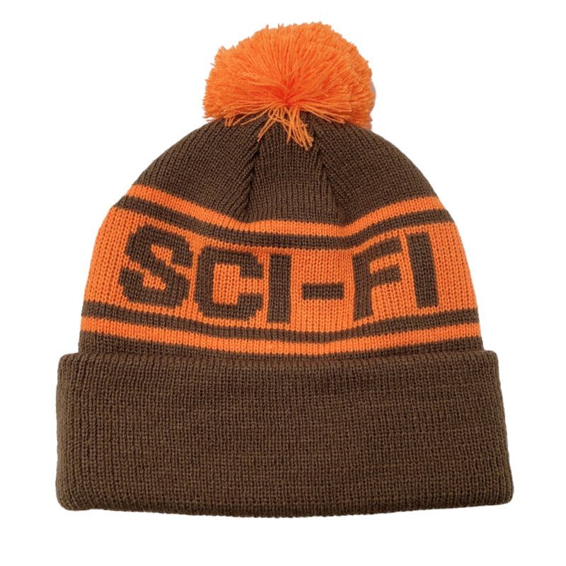 Sci-Fi Fantasy Mixed Yarn Logo Beanie Unisex Beanie Sci-Fi Fantasy