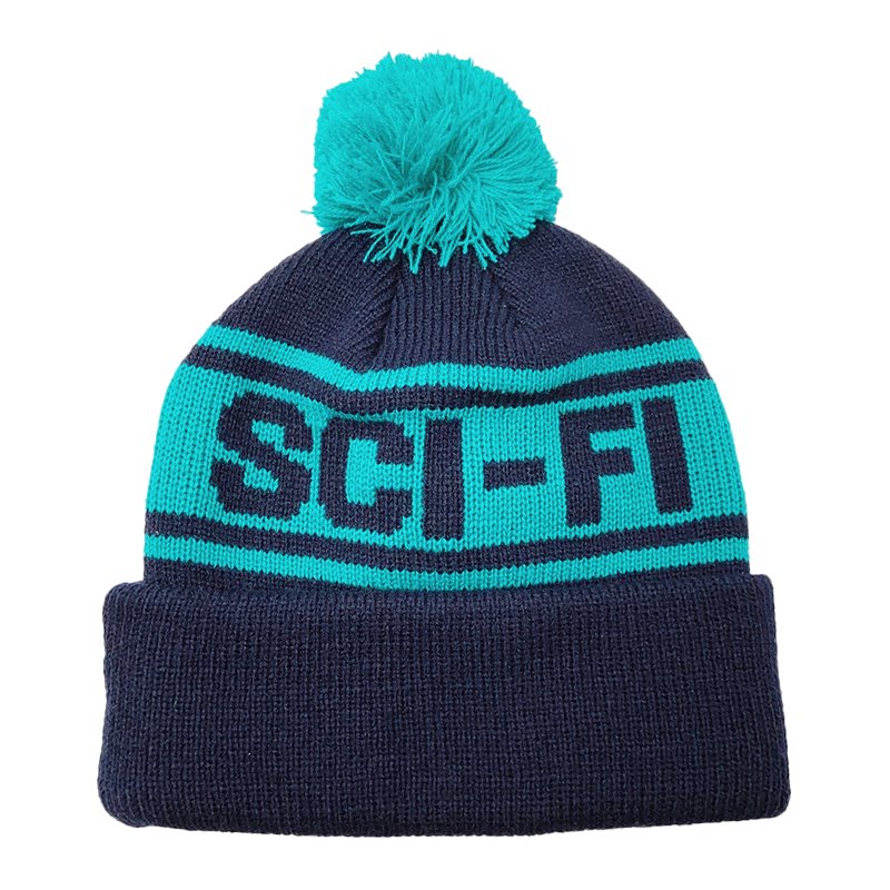 Sci-Fi Fantasy Mixed Yarn Logo Beanie Unisex Beanie Sci-Fi Fantasy