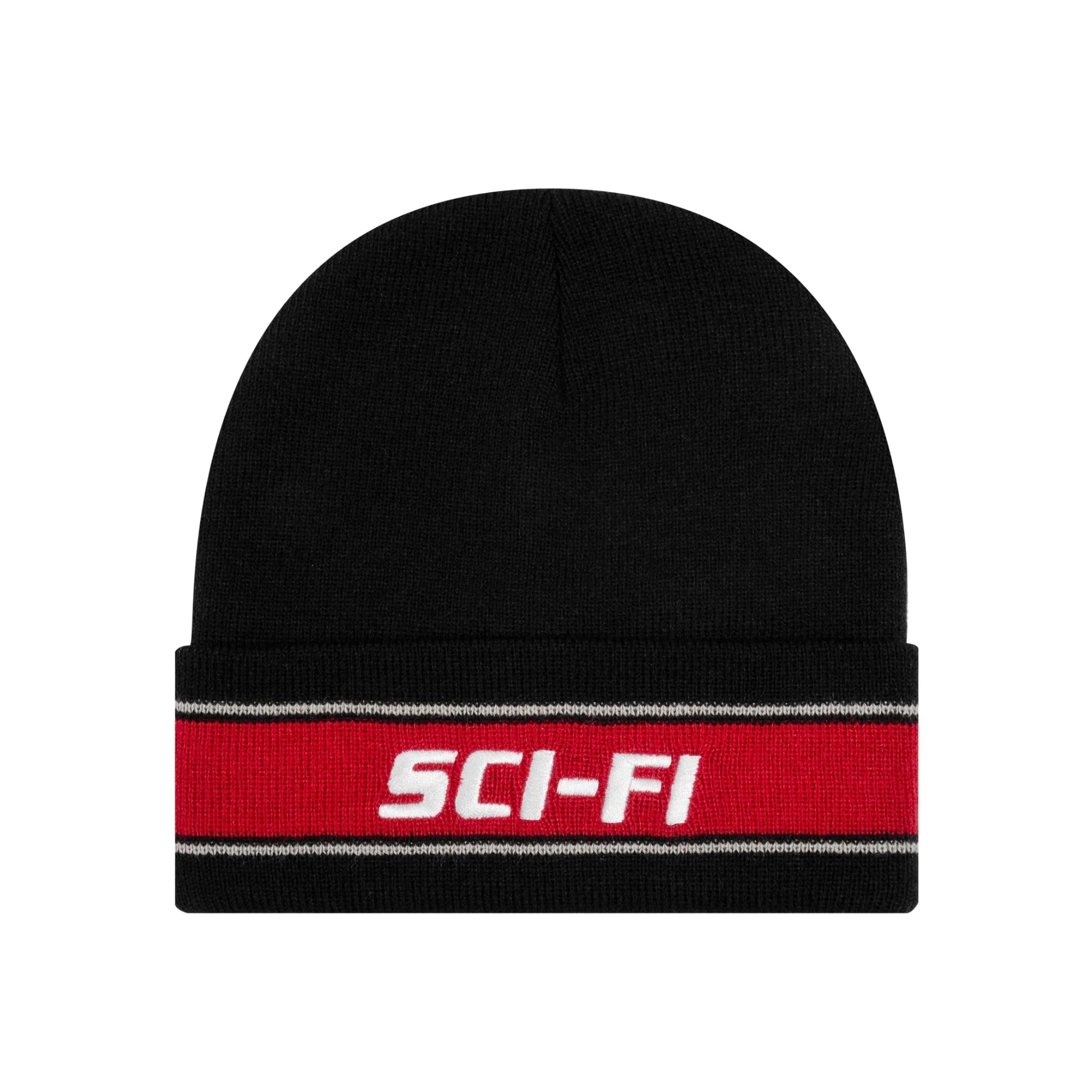 Sci-Fi Fantasy Striped Logo Beanie Beanie Sci-Fi Fantasy