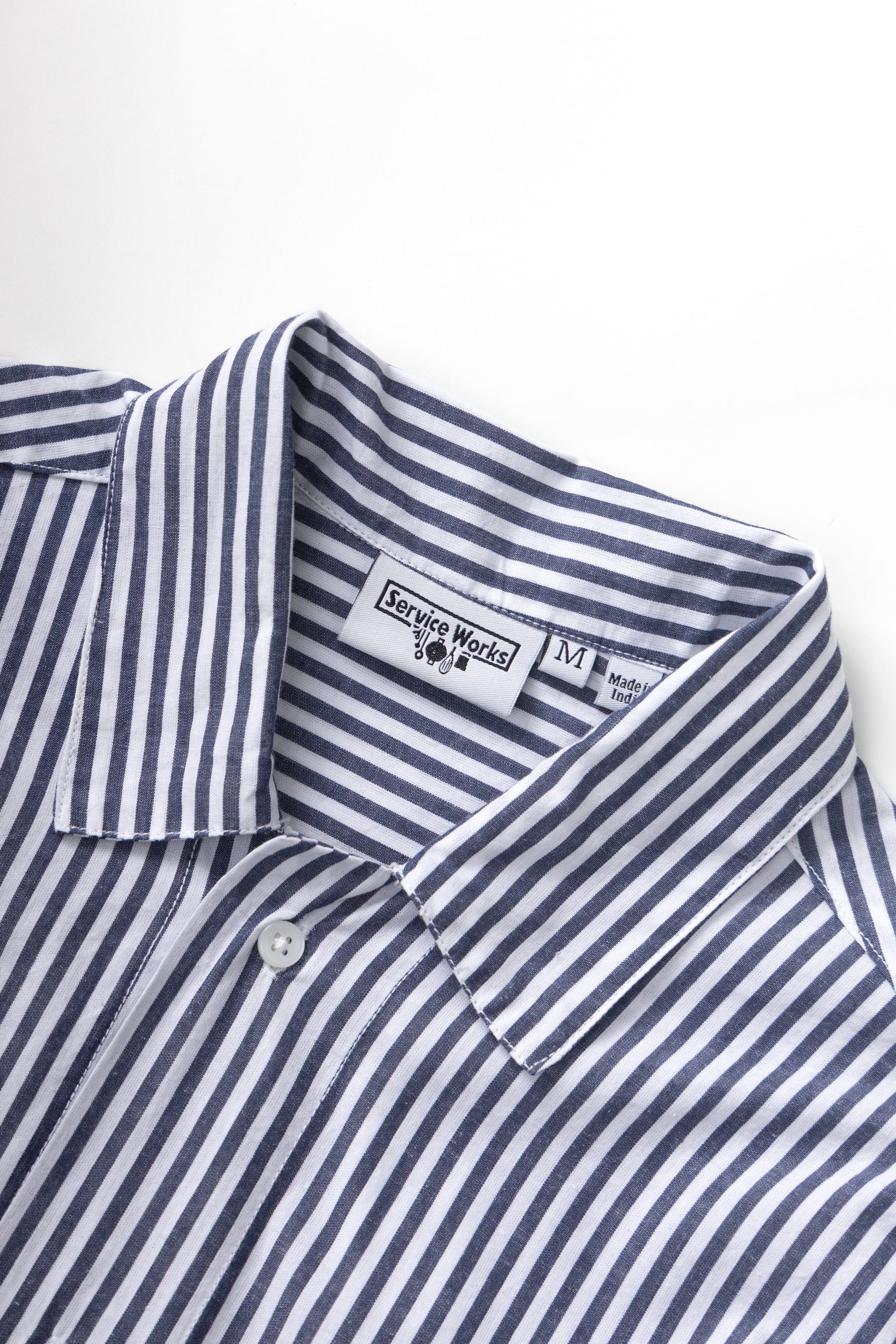 Service Works Poplin Stripe Waiter Shirt Herren Langarm-Hemd Service Works