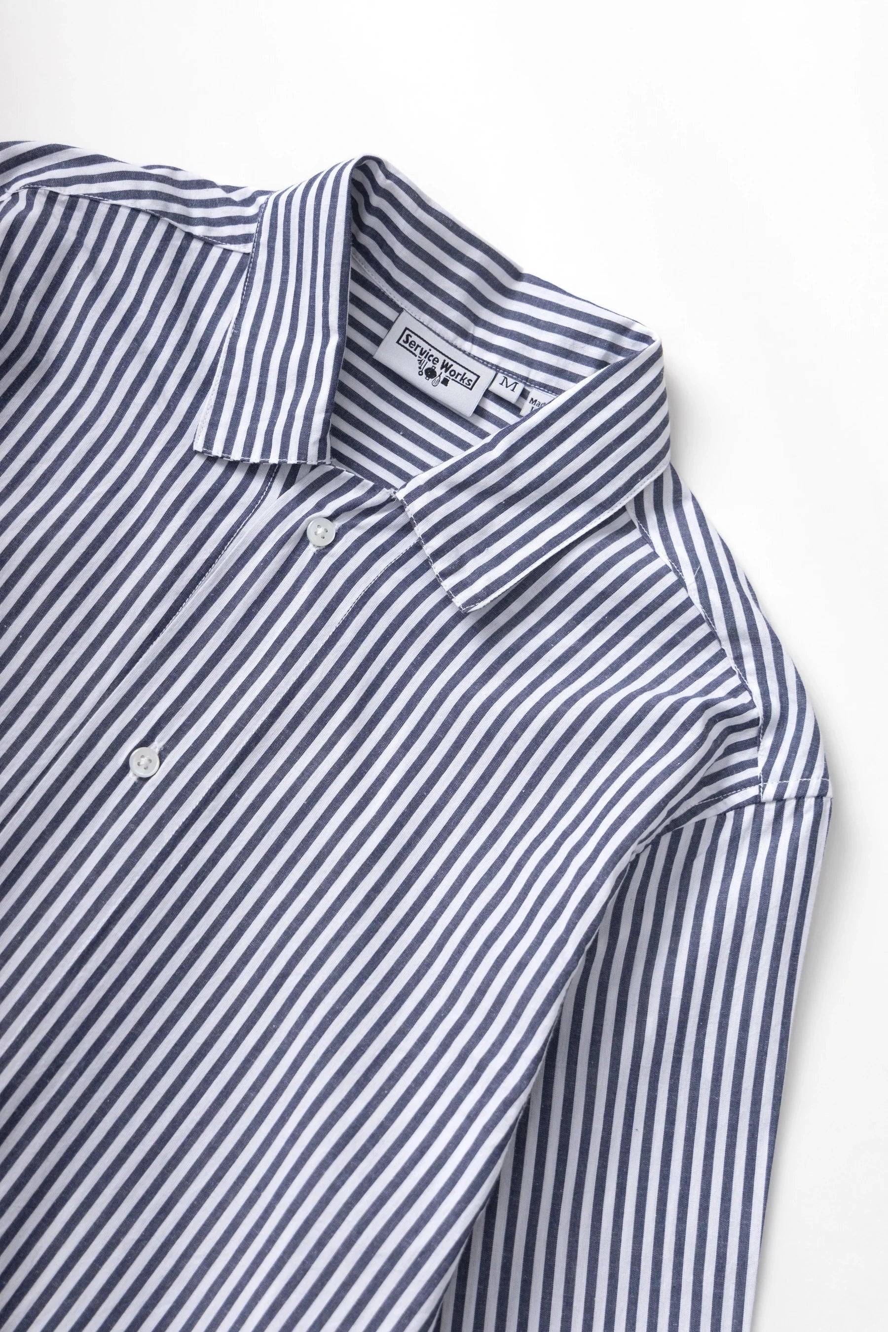 Service Works Poplin Stripe Waiter Shirt Herren Langarm-Hemd Service Works