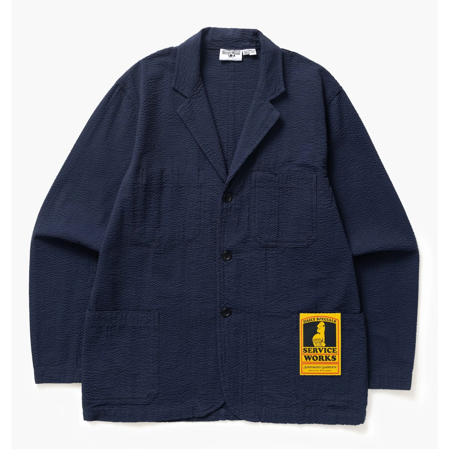 Service Works Seersucker Server Suit Jacket Herren Casual-Jacke Service Works
