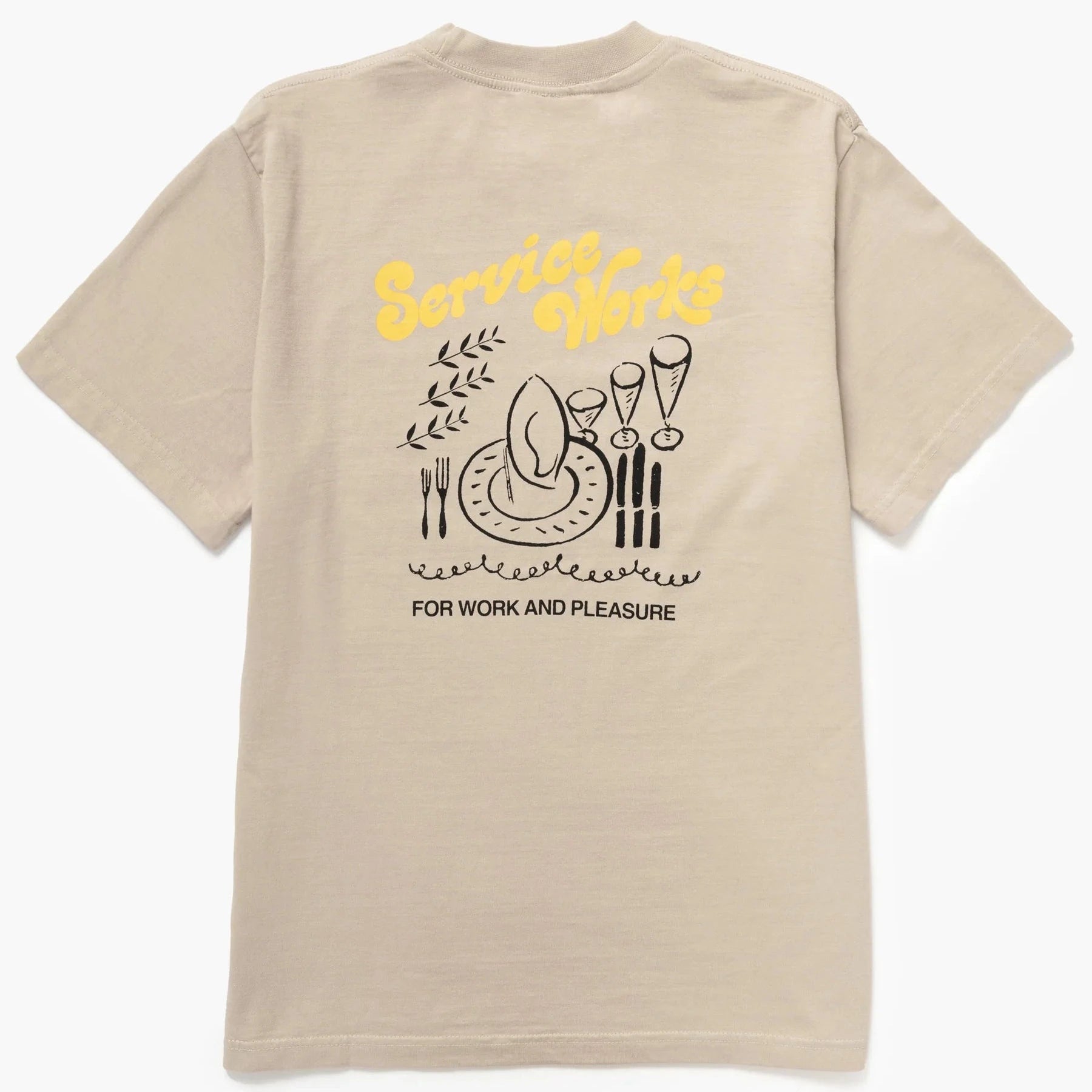 Service Works Work + Pleasure T-Shirt Herren T-Shirt Service Works