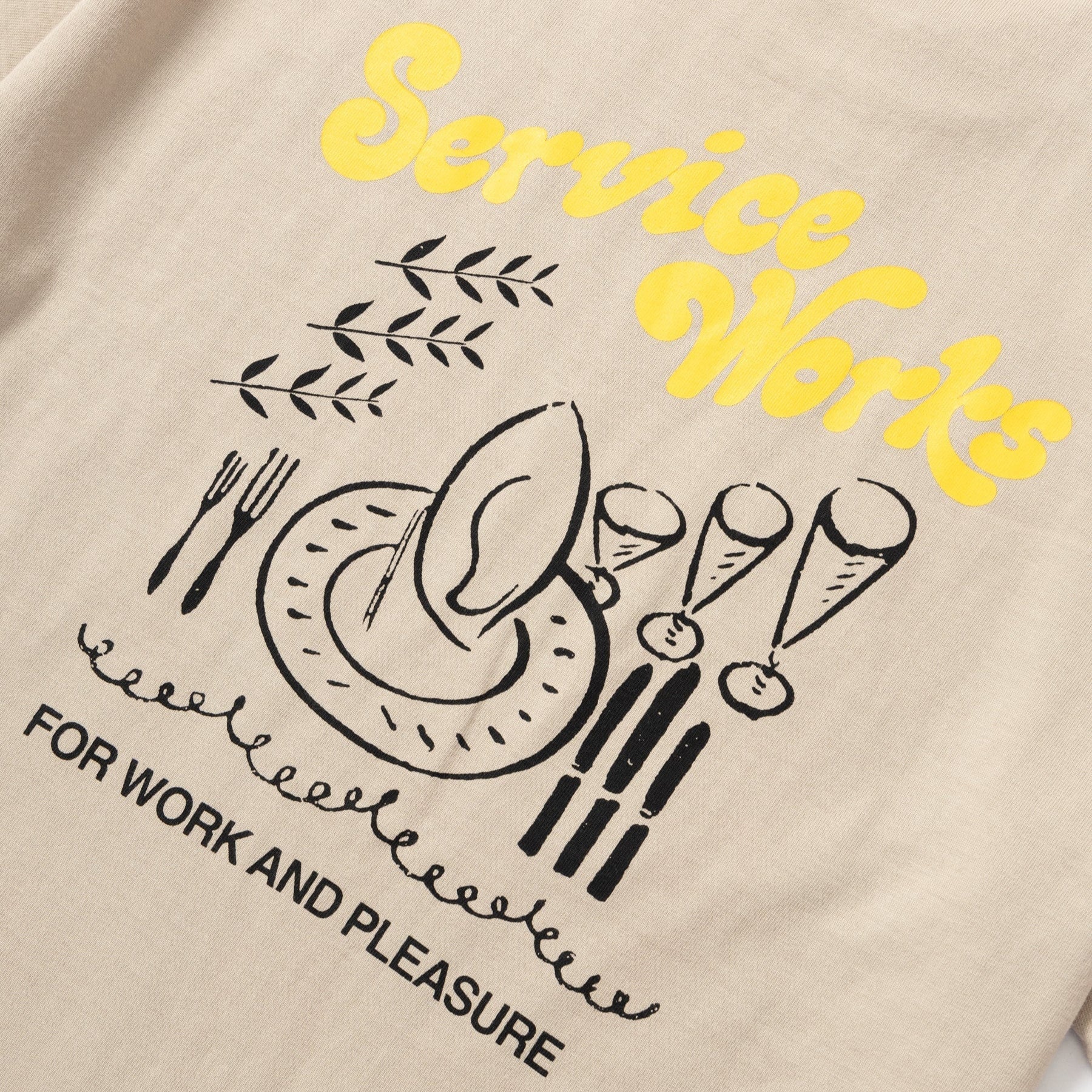 Service Works Work + Pleasure T-Shirt Herren T-Shirt Service Works