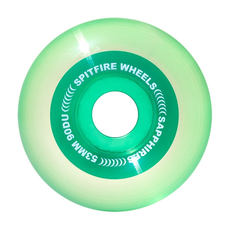 Spitfire Wheels Sapphire Clear Green 90DU - 53mm Rollen Spitfire Wheels