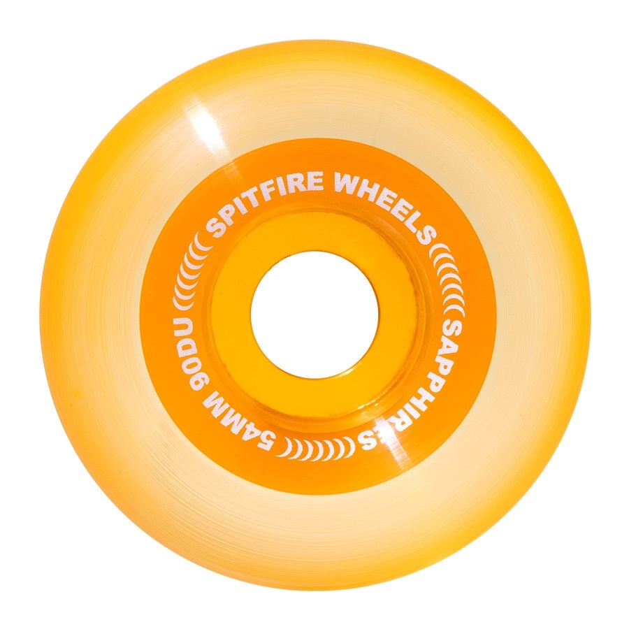 Spitfire Wheels Sapphire Clear Orange 90DU - 54mm Rollen Spitfire Wheels