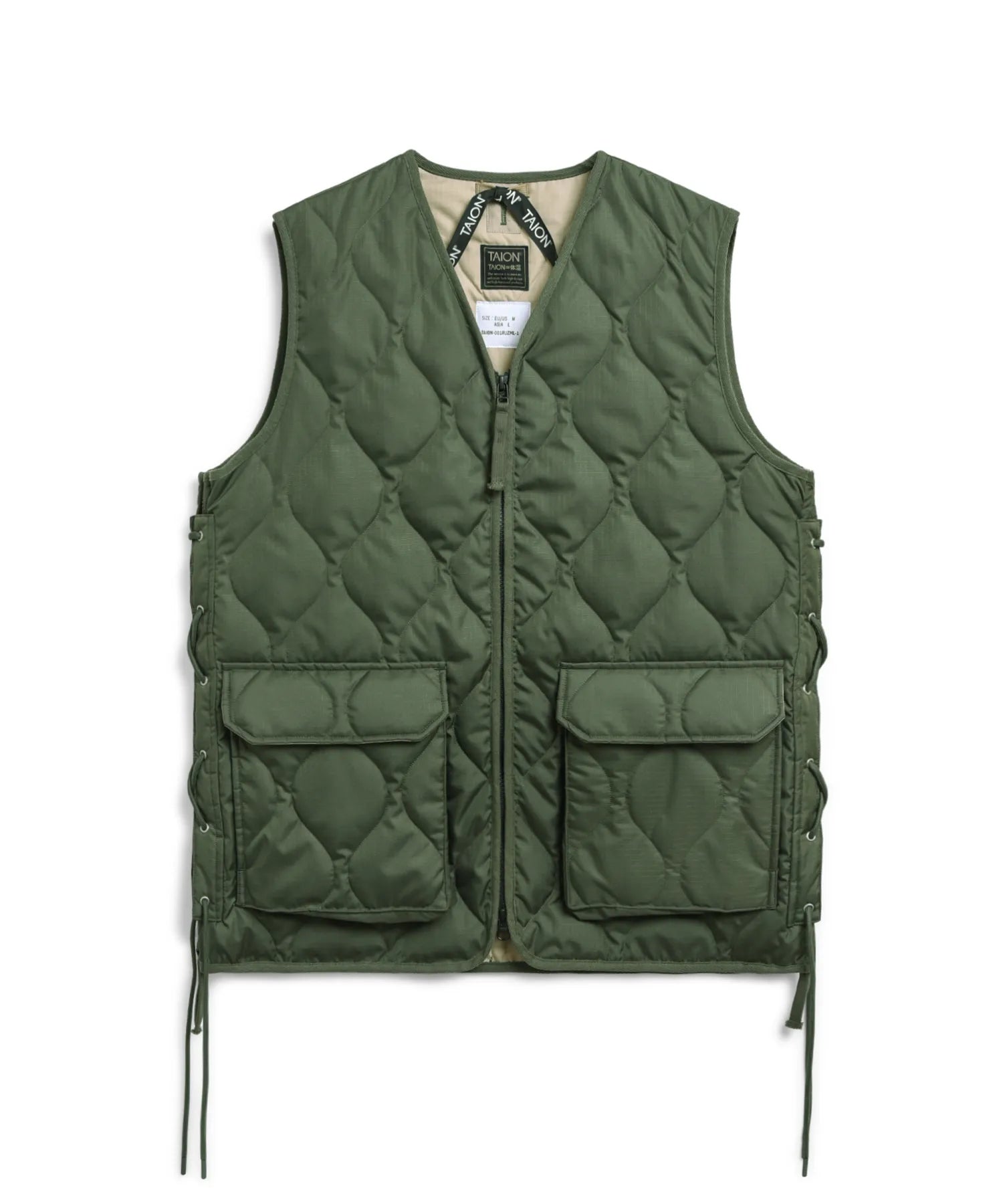 Taion Military V-Neck Race Up Daunenjacke Herren Daunenjacke Taion