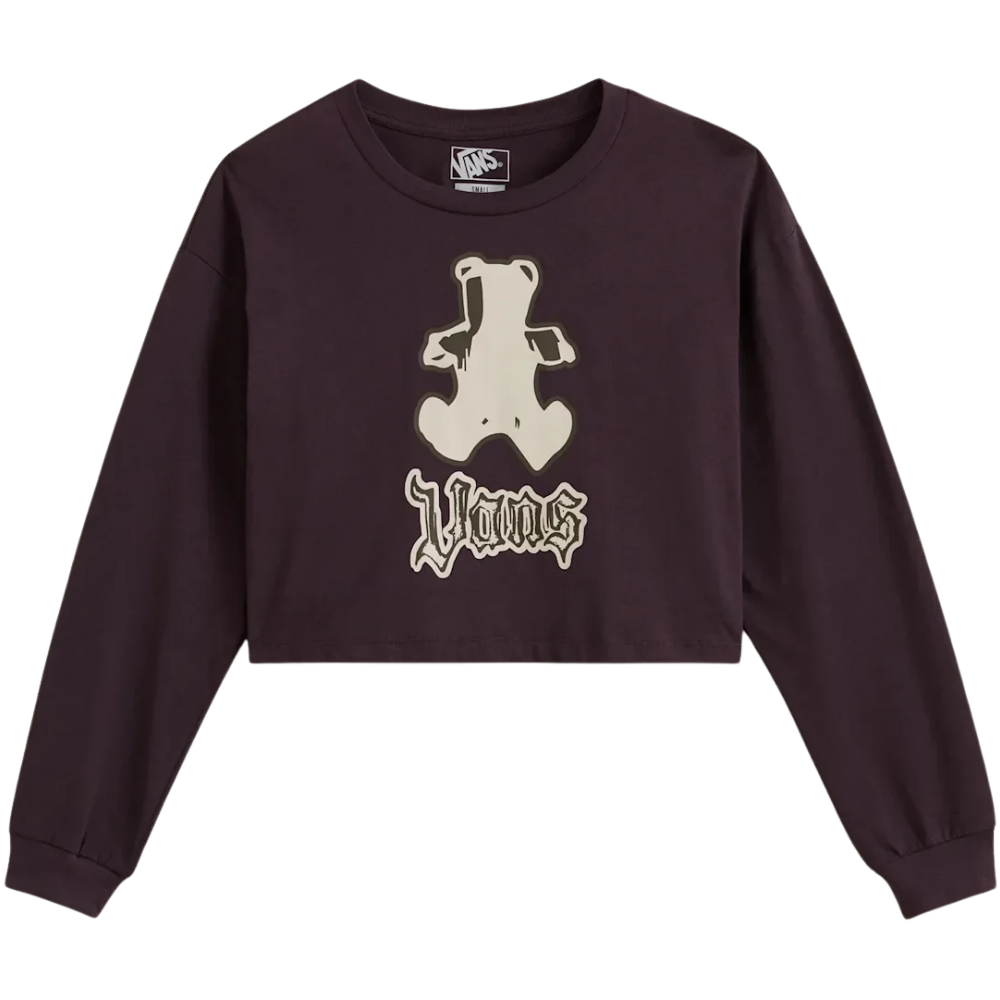 Lil Bear Relax Crop LS Tee Dark Port Bild 6