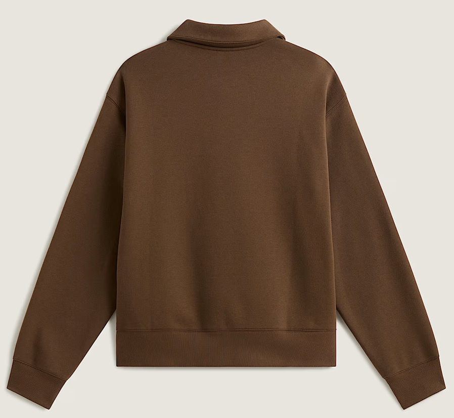Polo Fleece Pullover Vintage Cocoa Bild 2
