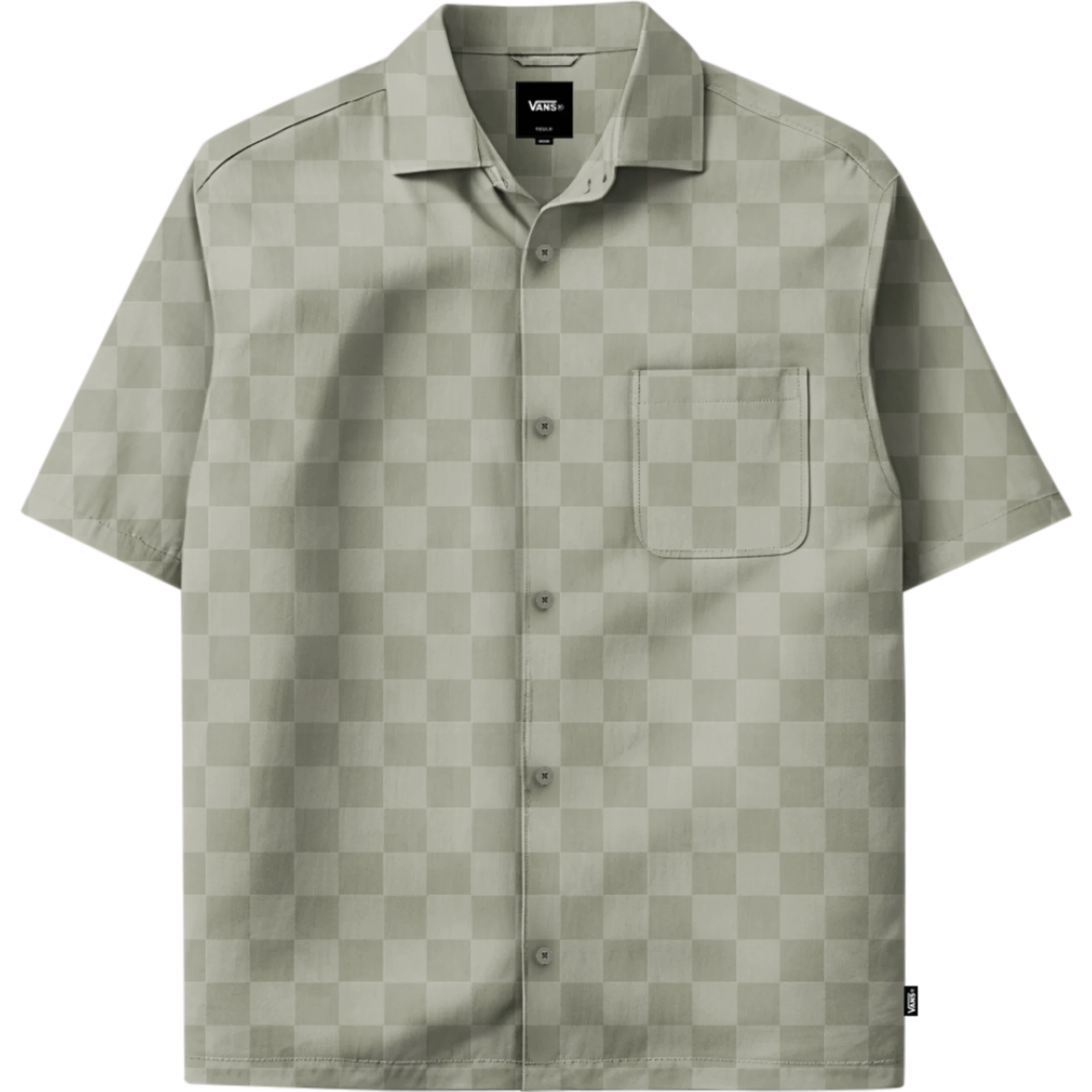 Van Doren Tencel Check Camp SS Shir Soft Sage Bild 1
