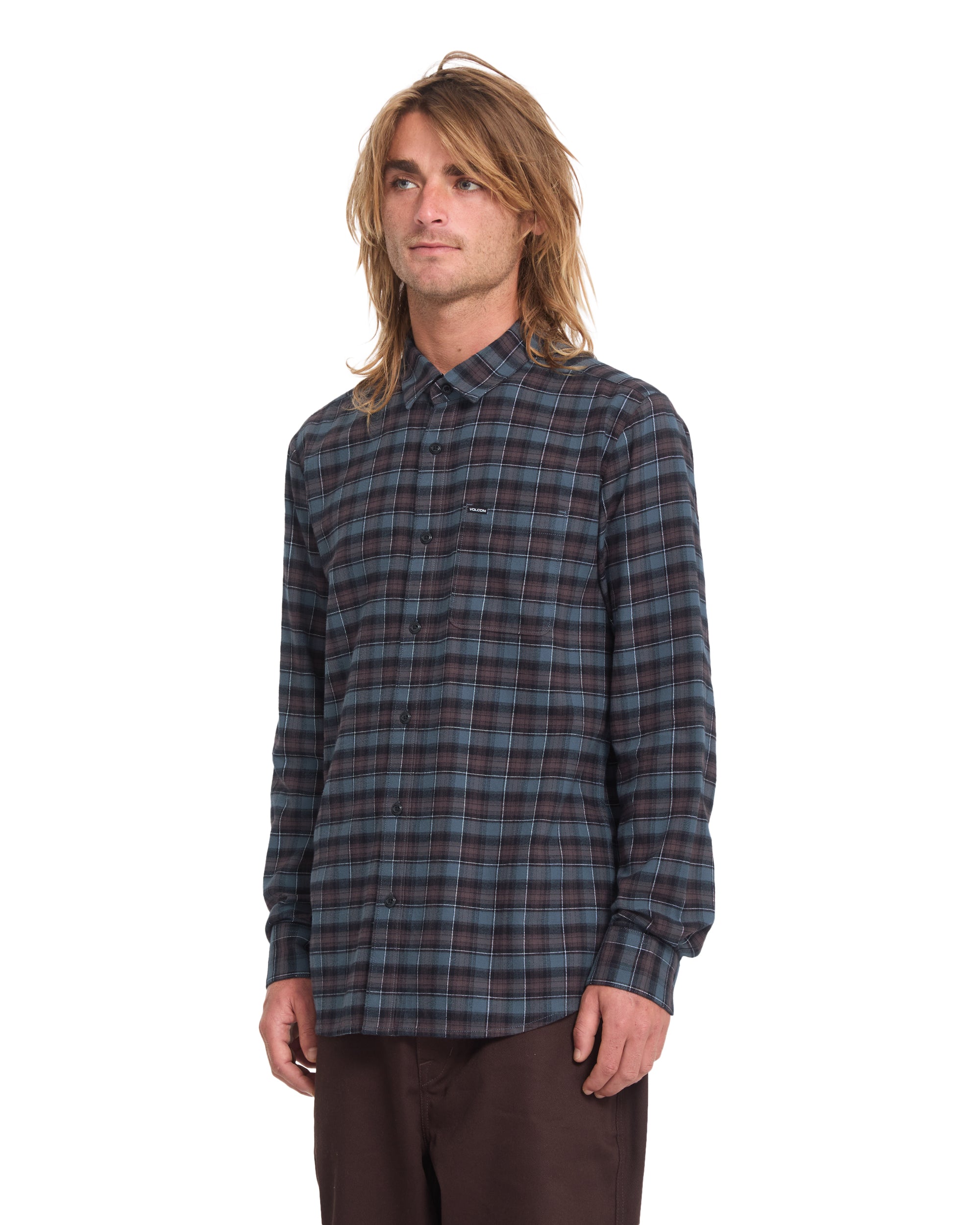 Caden Plaid LS Raisin Bild 3