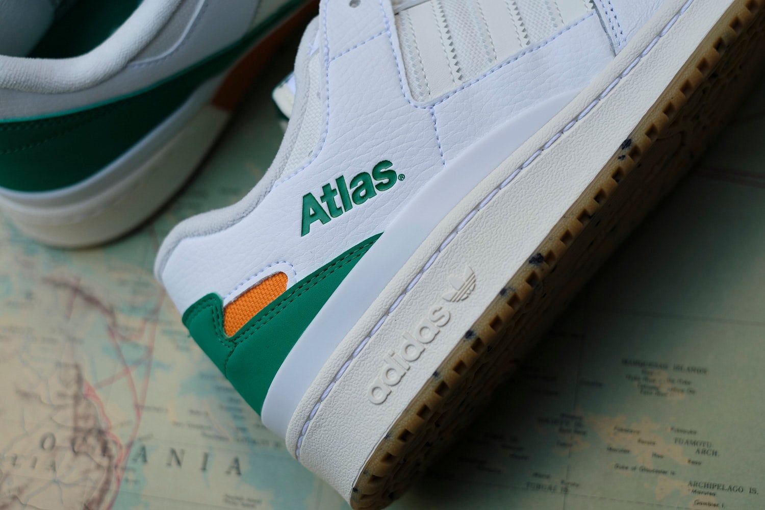 Adidas Atlas Forum ADV - White-Green-Orange Sneaker adidas Skateboarding