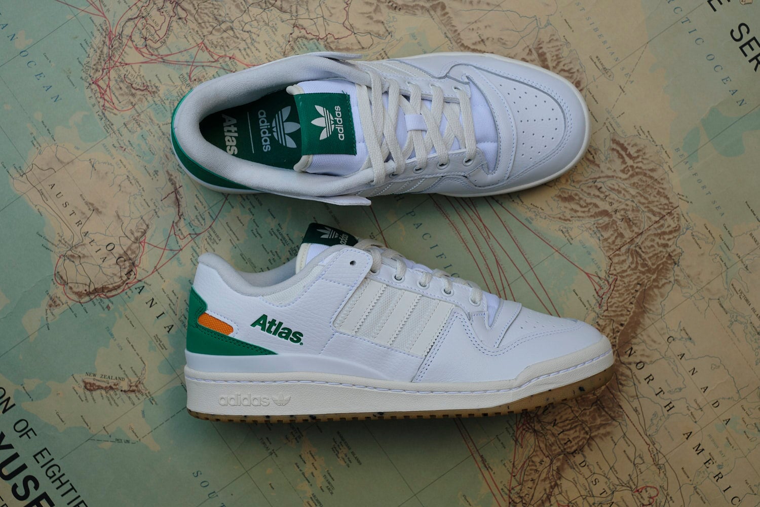Adidas Atlas Forum ADV - White-Green-Orange Sneaker adidas Skateboarding
