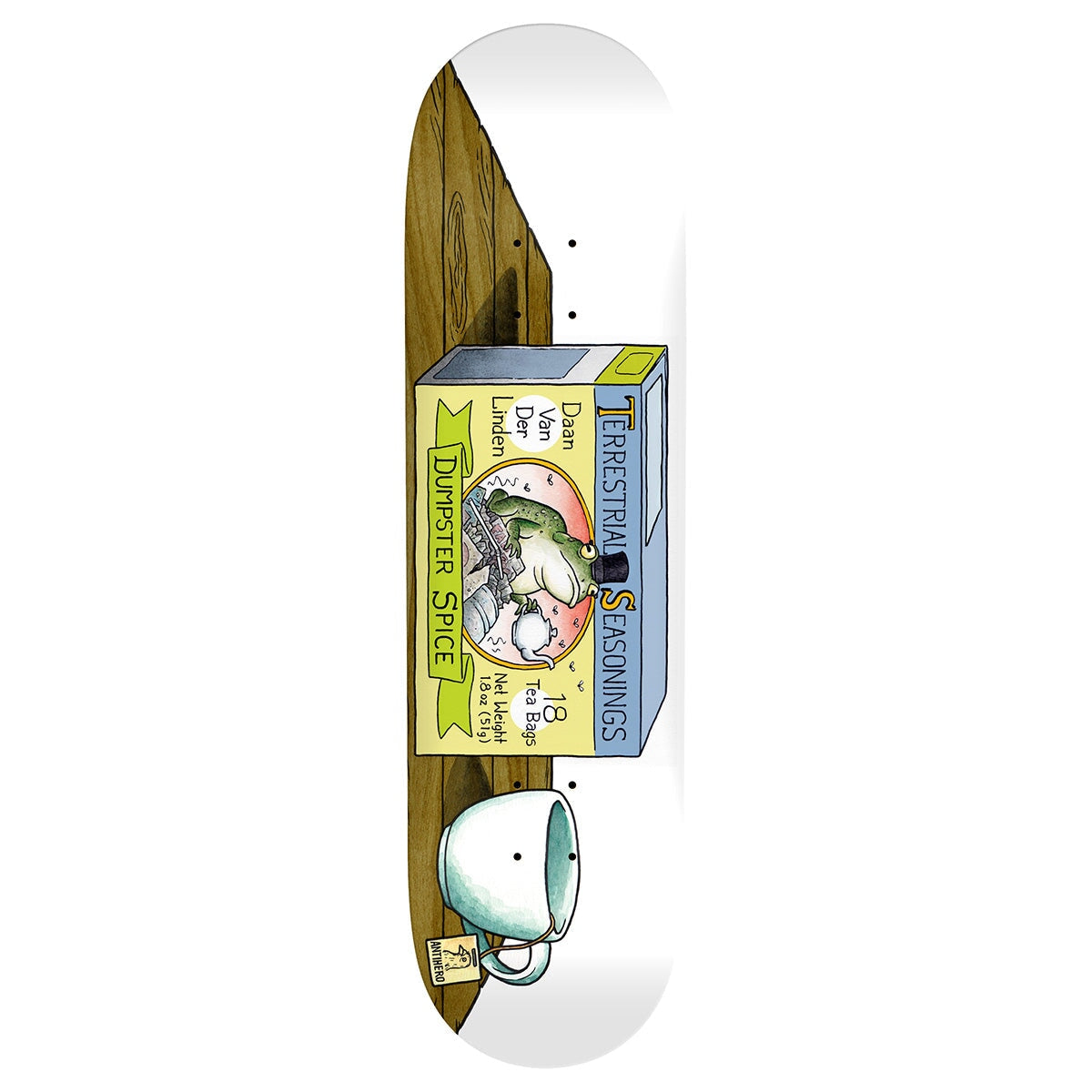 Antihero Van Der Linden Terrestrial Seasonings Deck - 8,5" Decks Antihero Skateboards