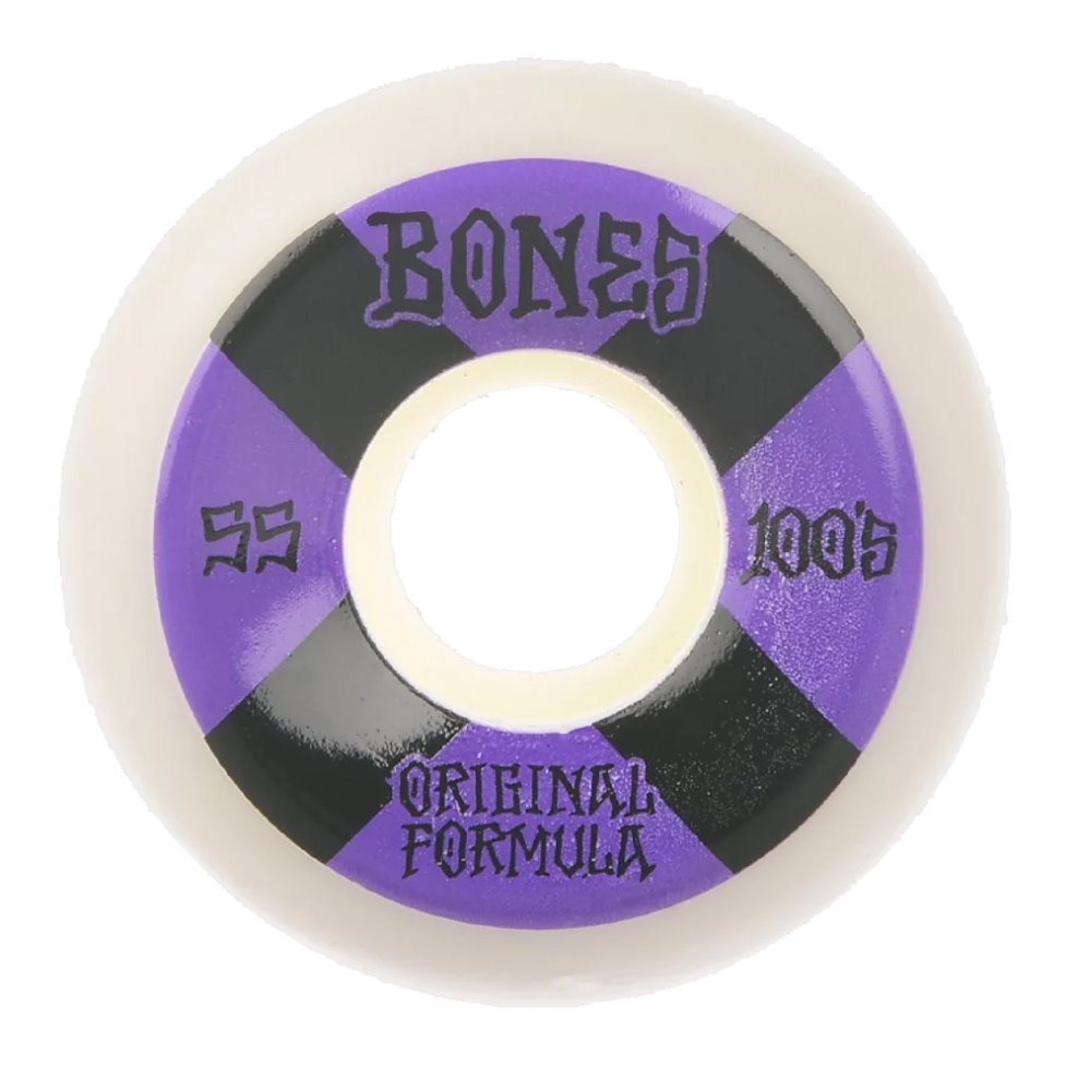 Bones Wheels 4PK OG Formula 100A V5 Side-Cut Rollen - 55mm Rollen Bones