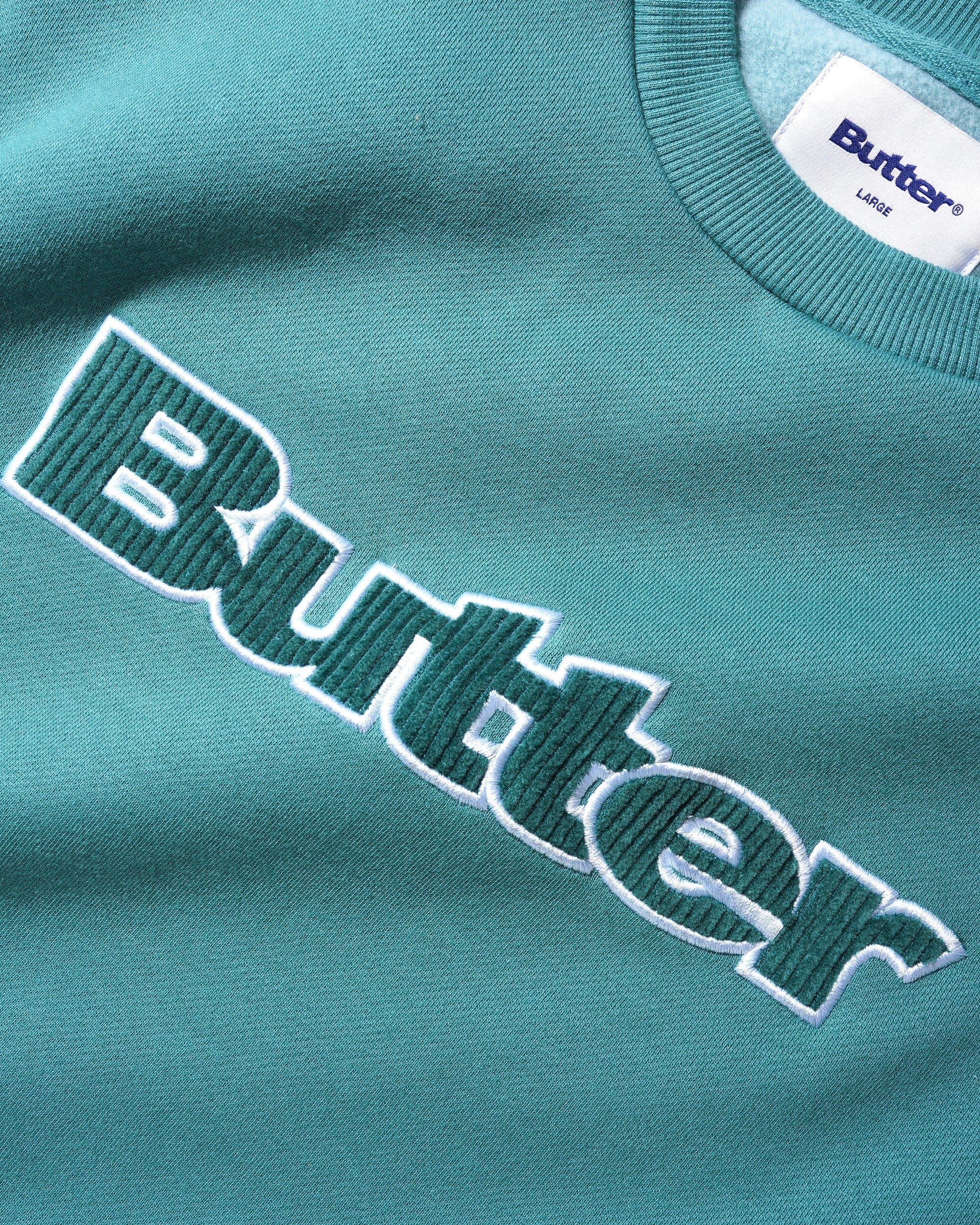 Butter Goods Cord Logo Unisex Crewneck Hoodie Butter Goods