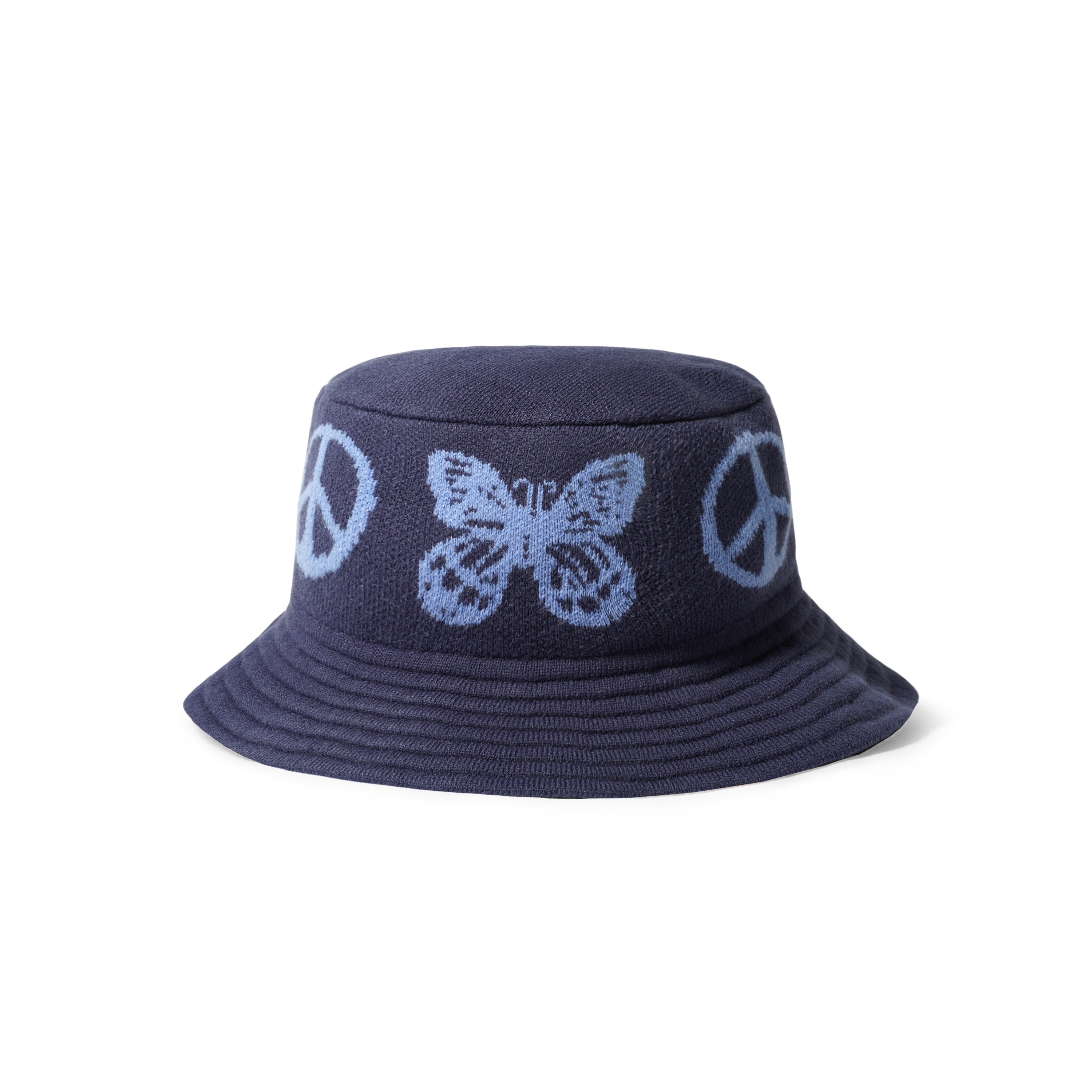 Butter Goods Tour Knit Bucket Hat - Navy Hut Butter Goods