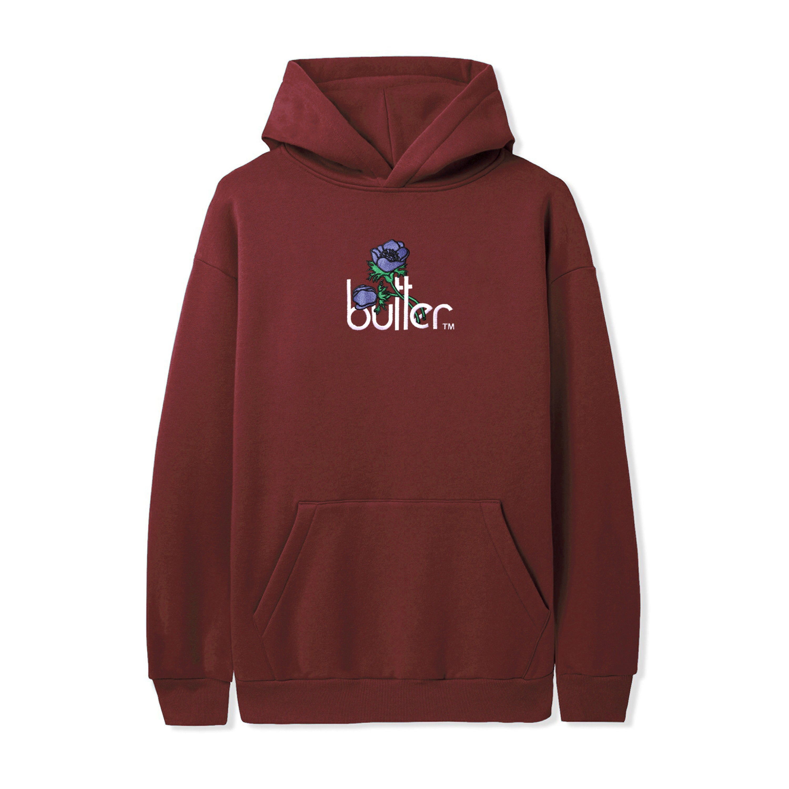 Butter Goods Windflowers Hoodie - Sangria Hoodie Butter Goods