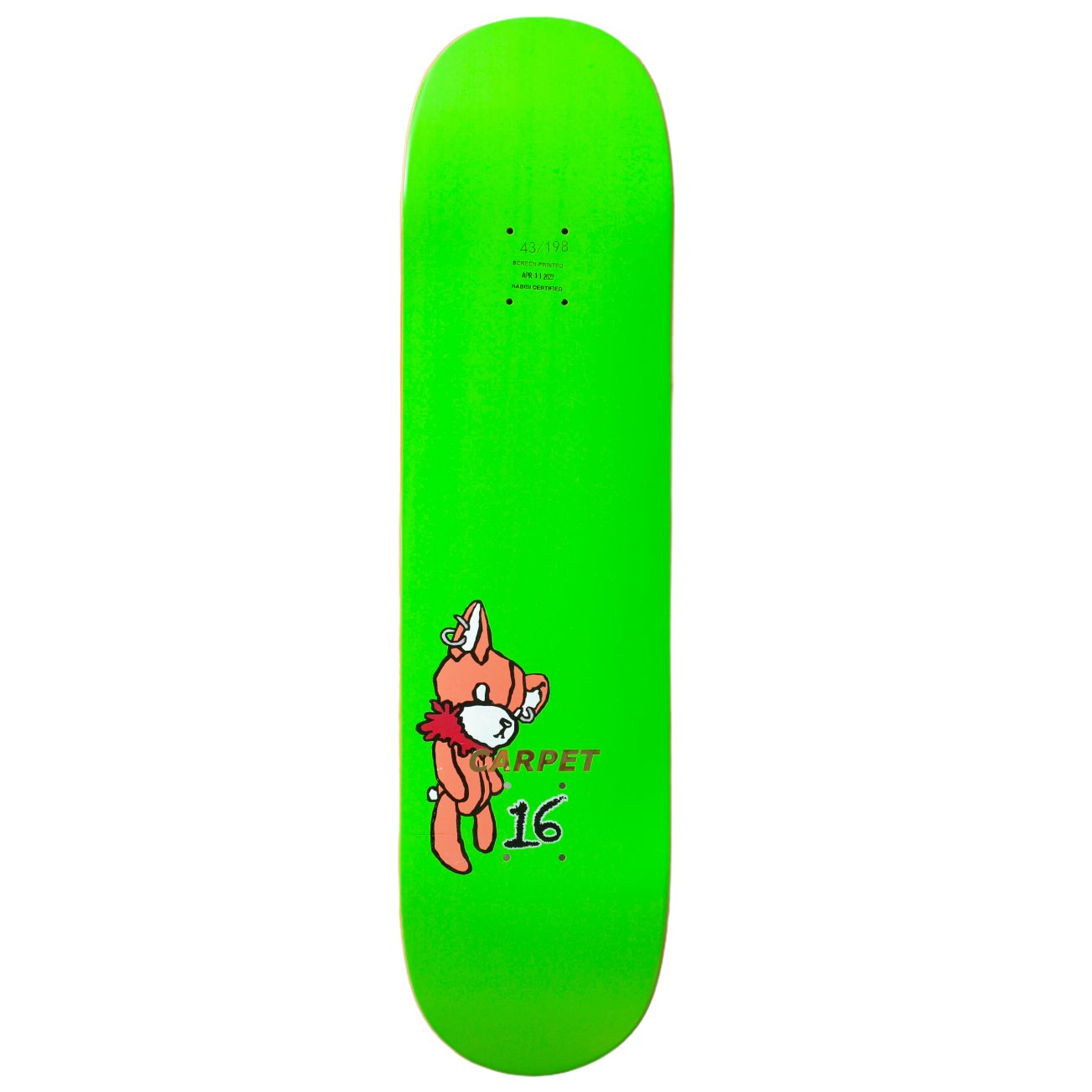 Carpet Skateboards Teddy Bear Deck - 8,5" Decks Carpet Skateboards
