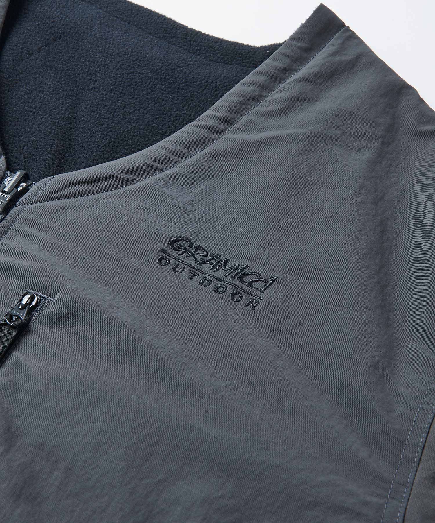 Gramicci Reversible Fleece Cardigan Herren Weste Gramicci