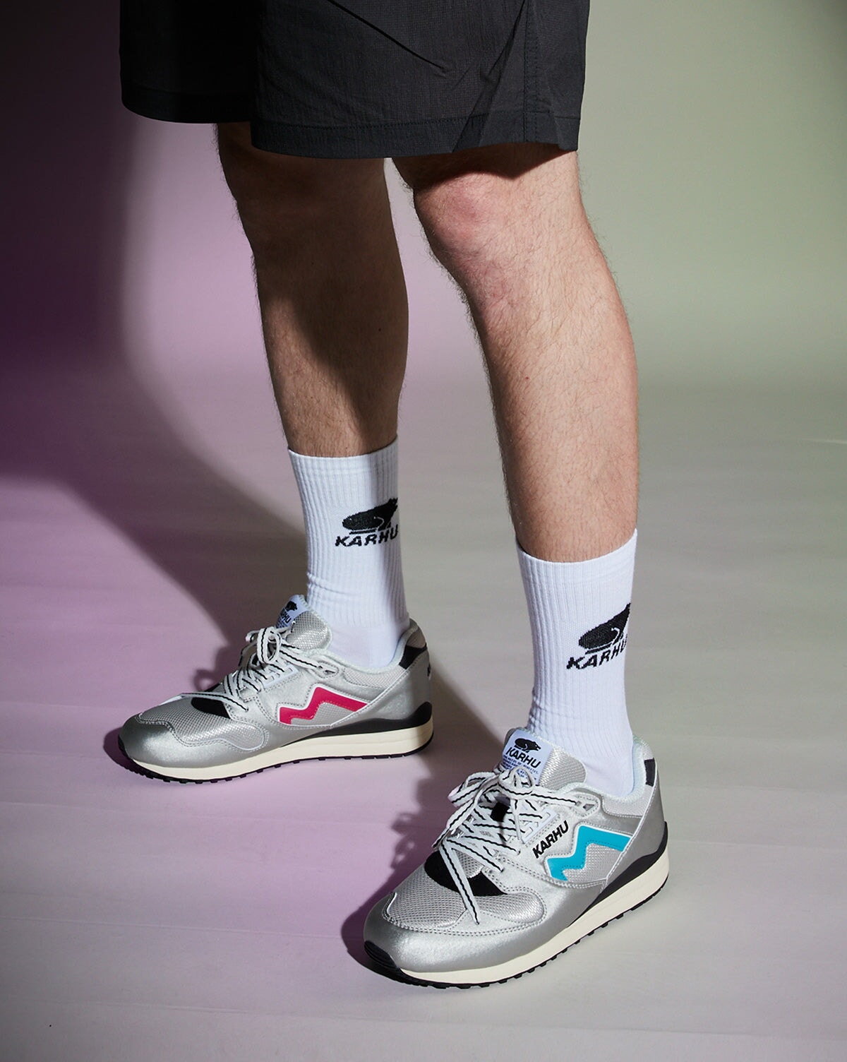 Karhu Synchron Classic "All Around" - Silver-Scuba Blue Sneaker Karhu