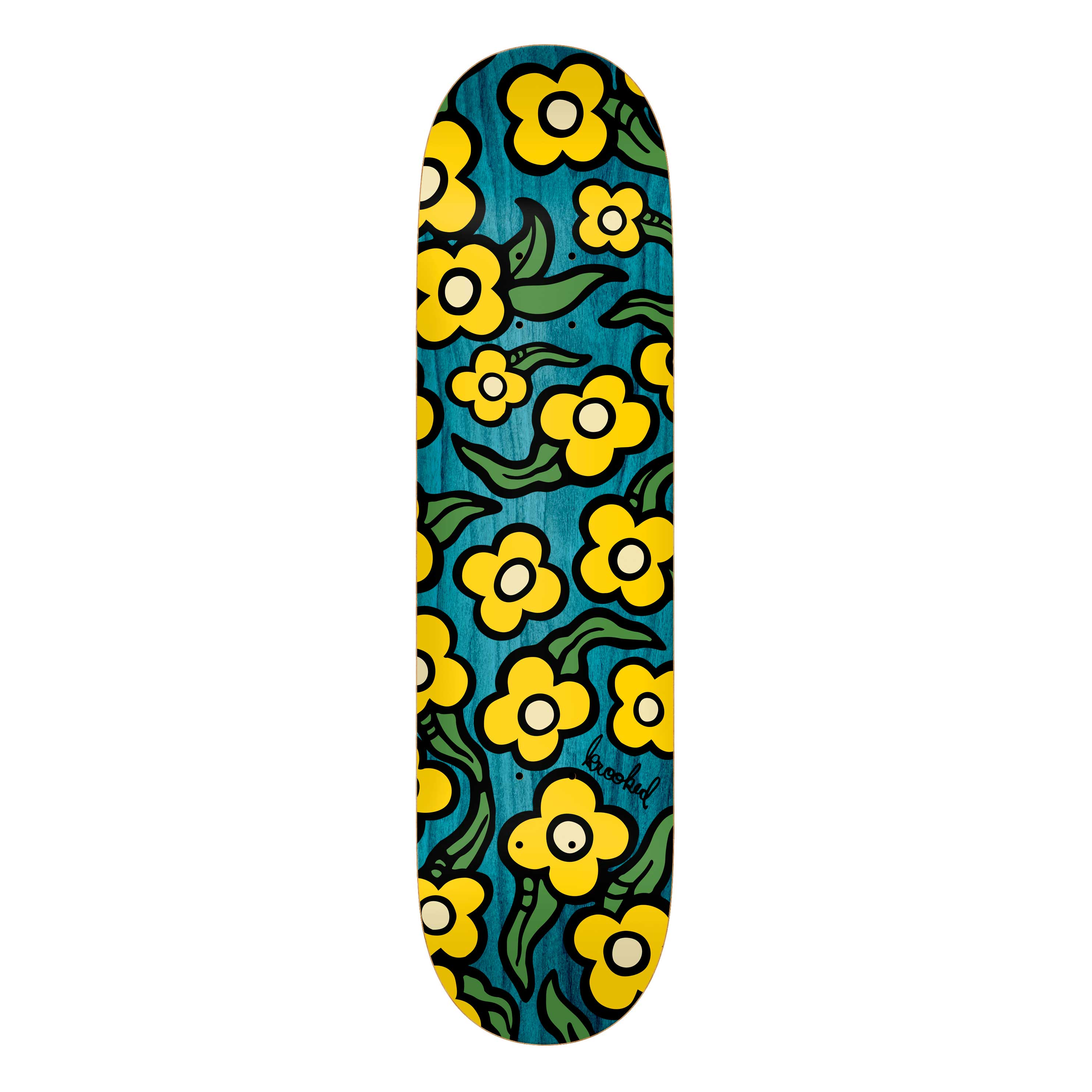 Krooked Wildstyle Flowers Deck - 8,5" Decks Krooked Skateboards