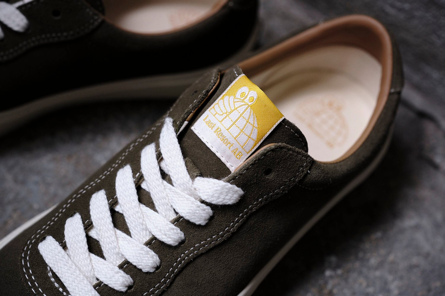 Last Resort Footwear VM001 Suede Lo - Dusty Green-White Sneaker Last Resort AB