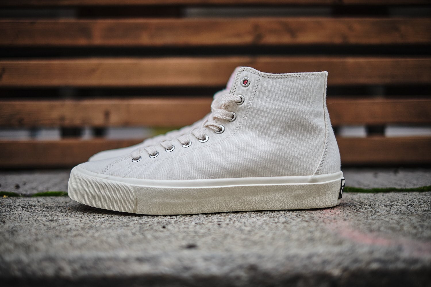 Last Resort Footwear VM003 Canvas Hi - White-White Sneaker Last Resort AB