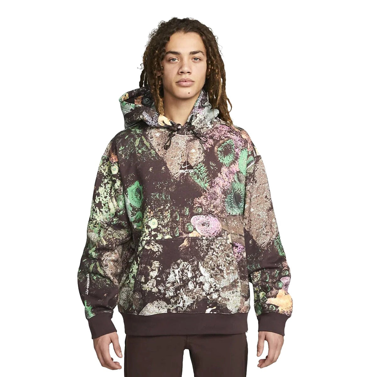 Nike ACG Therma-FIT Fleece Hoodie UNISEX - Bright Mandarin-Earth-Summit White Hoodie Nike ACG