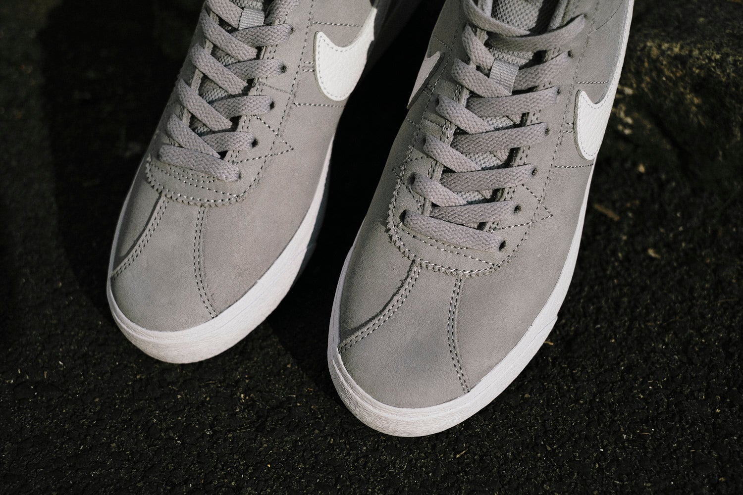 Nike SB Women Bruin High ISO - Wolf Grey-White Sneaker Nike Skateboarding