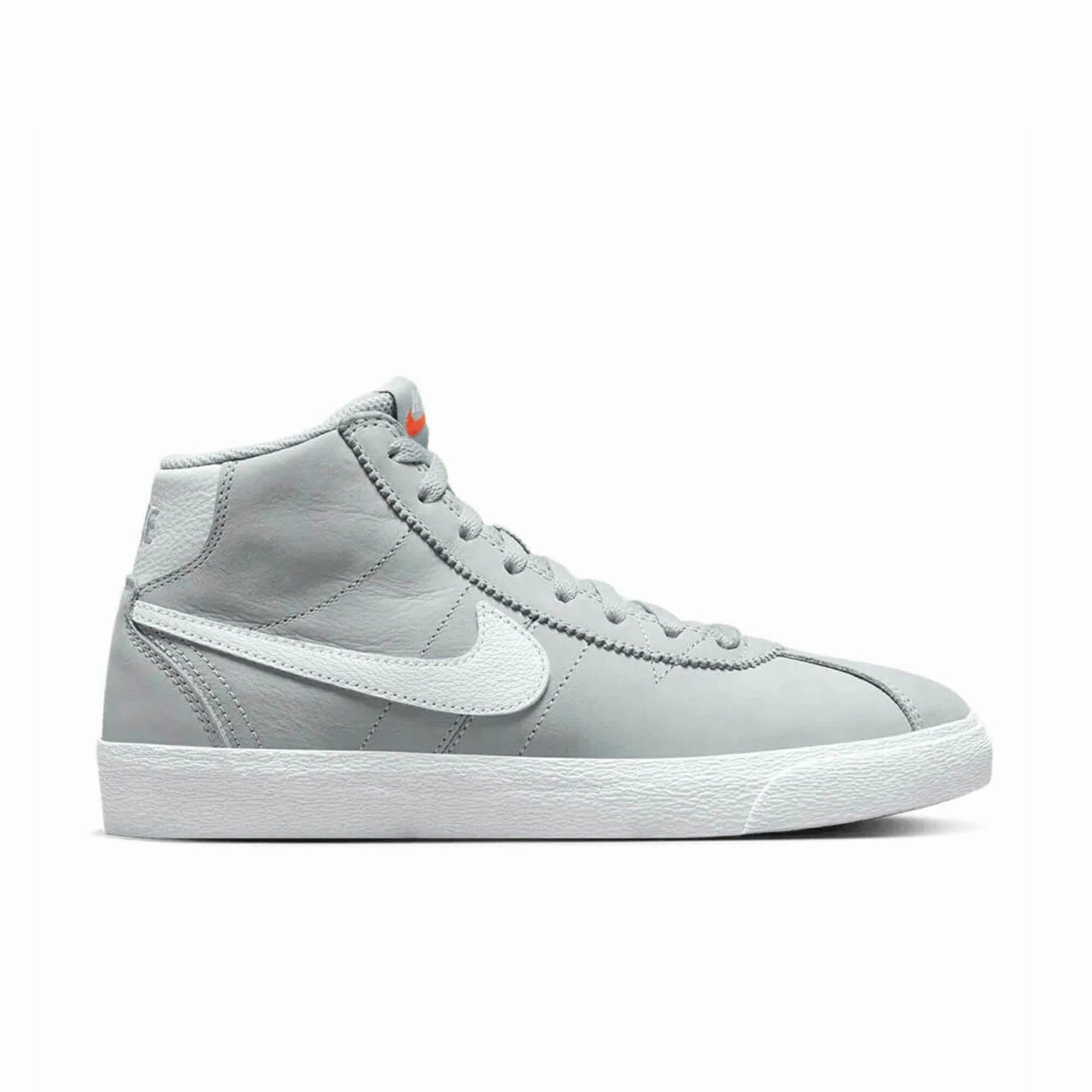 Nike SB Women Bruin High ISO - Wolf Grey-White Sneaker Nike Skateboarding