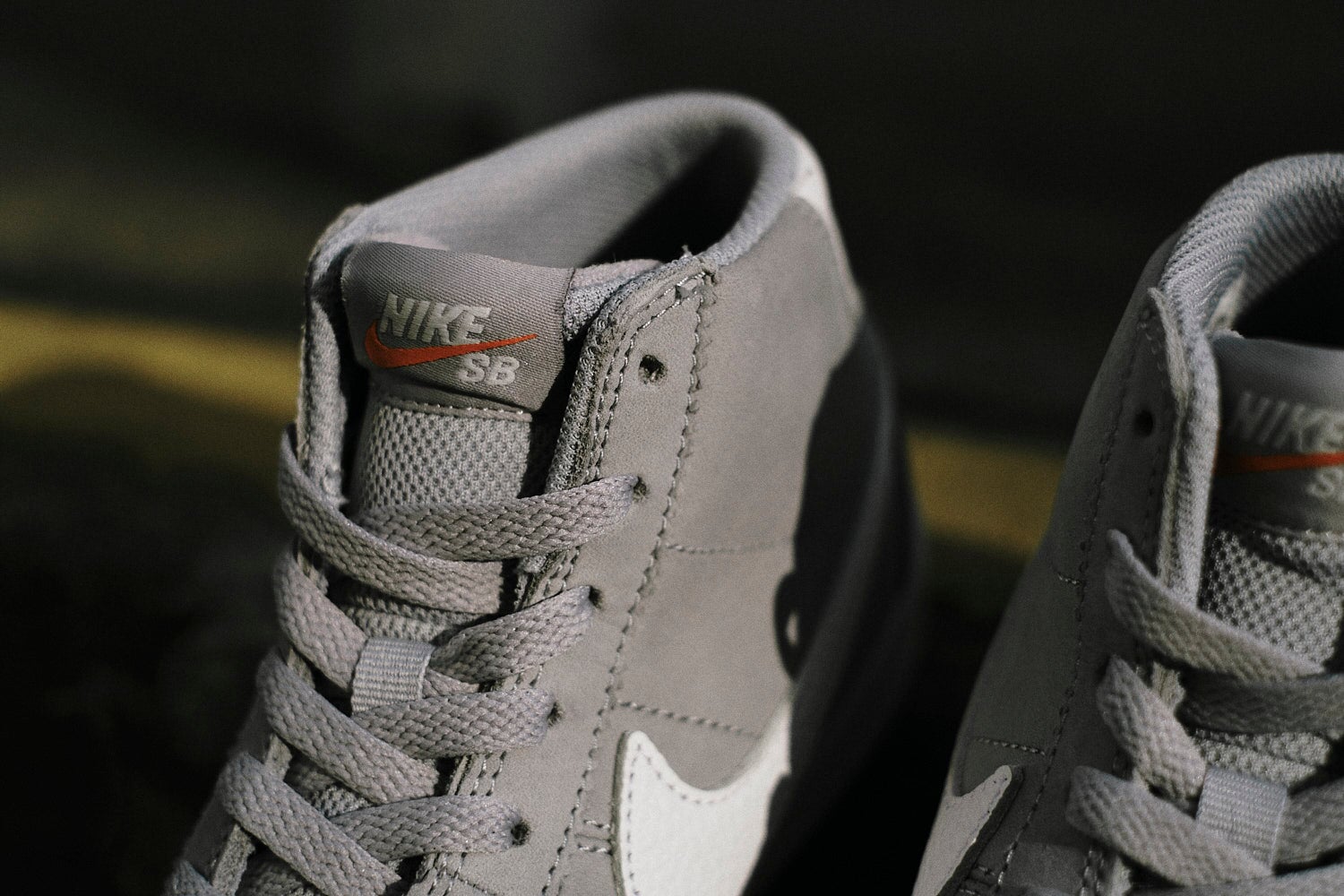Nike SB Women Bruin High ISO - Wolf Grey-White Sneaker Nike Skateboarding