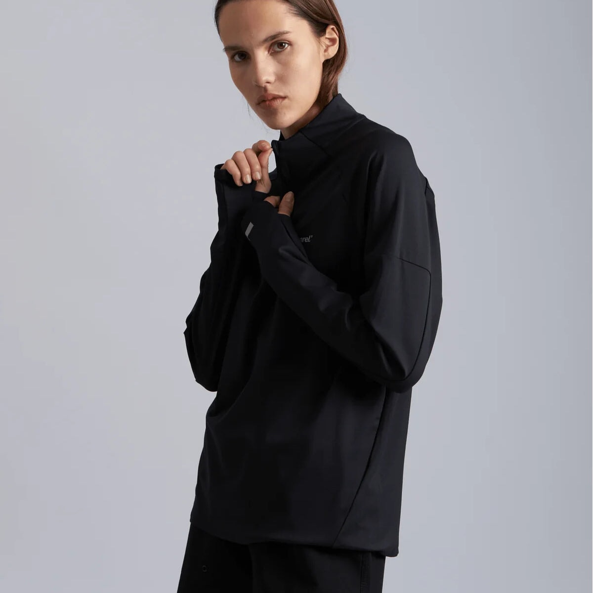 Parel Studios Sport L-S Zip - Black Parel Studios