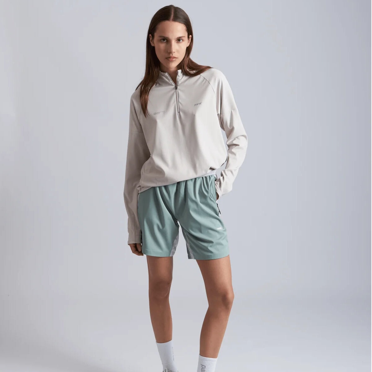 Parel Studios Sport L-S Zip - Cream Parel Studios