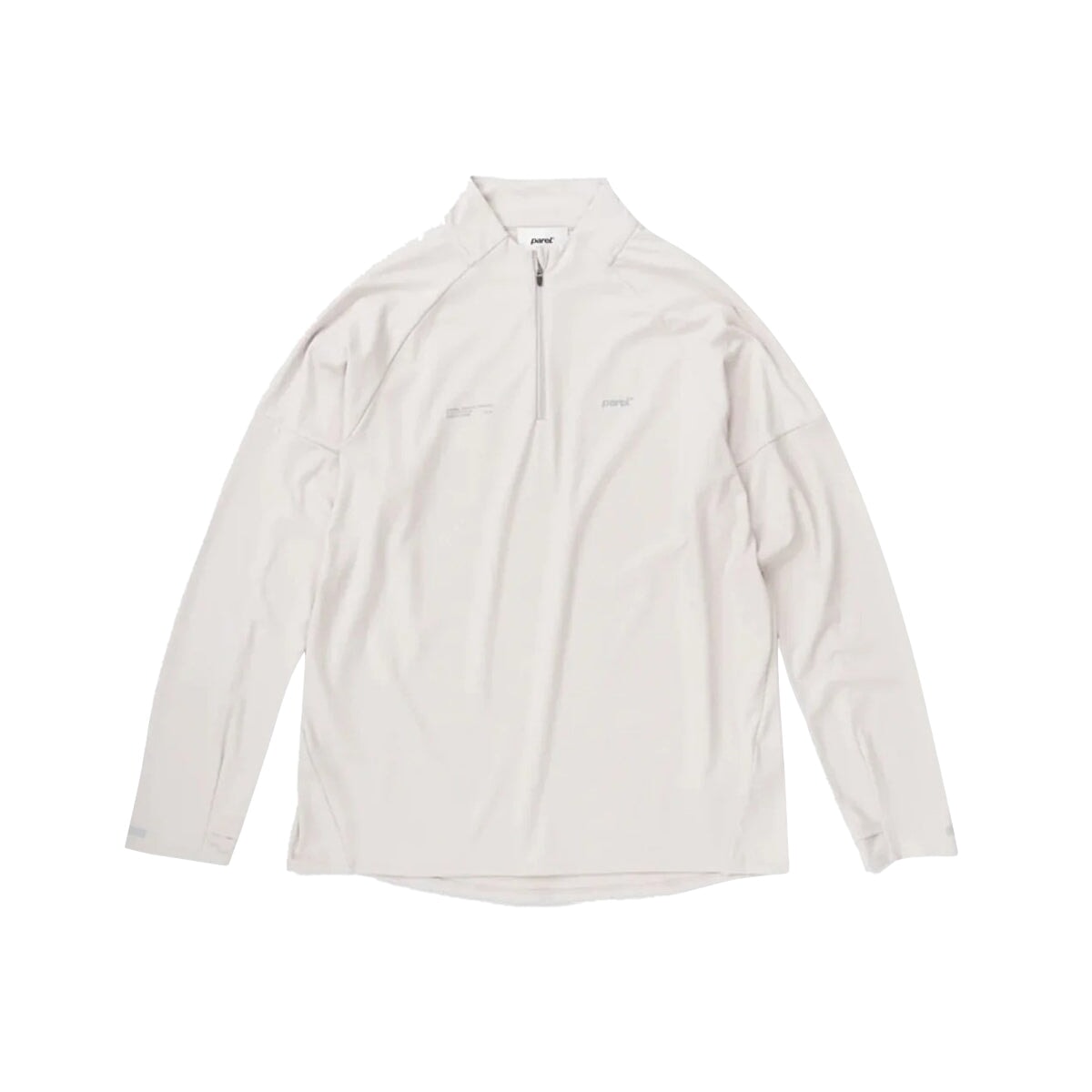 Parel Studios Sport L-S Zip - Cream Zip Neck Parel Studios