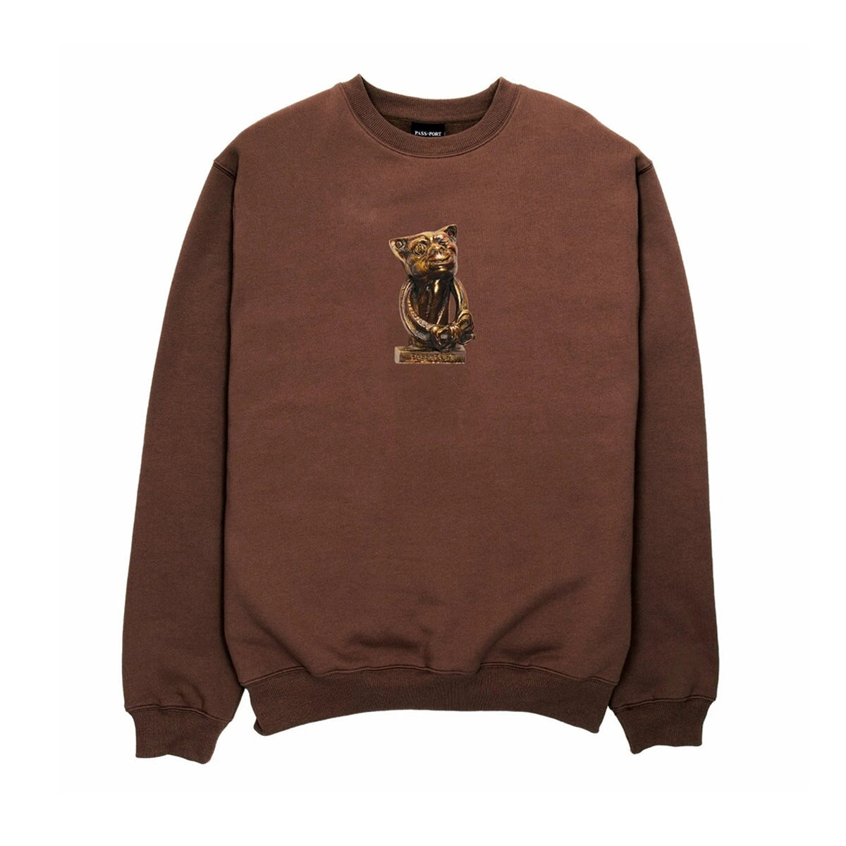 Pass~Port Cheshire Sweater - Choc Crewneck Passport Skateboards
