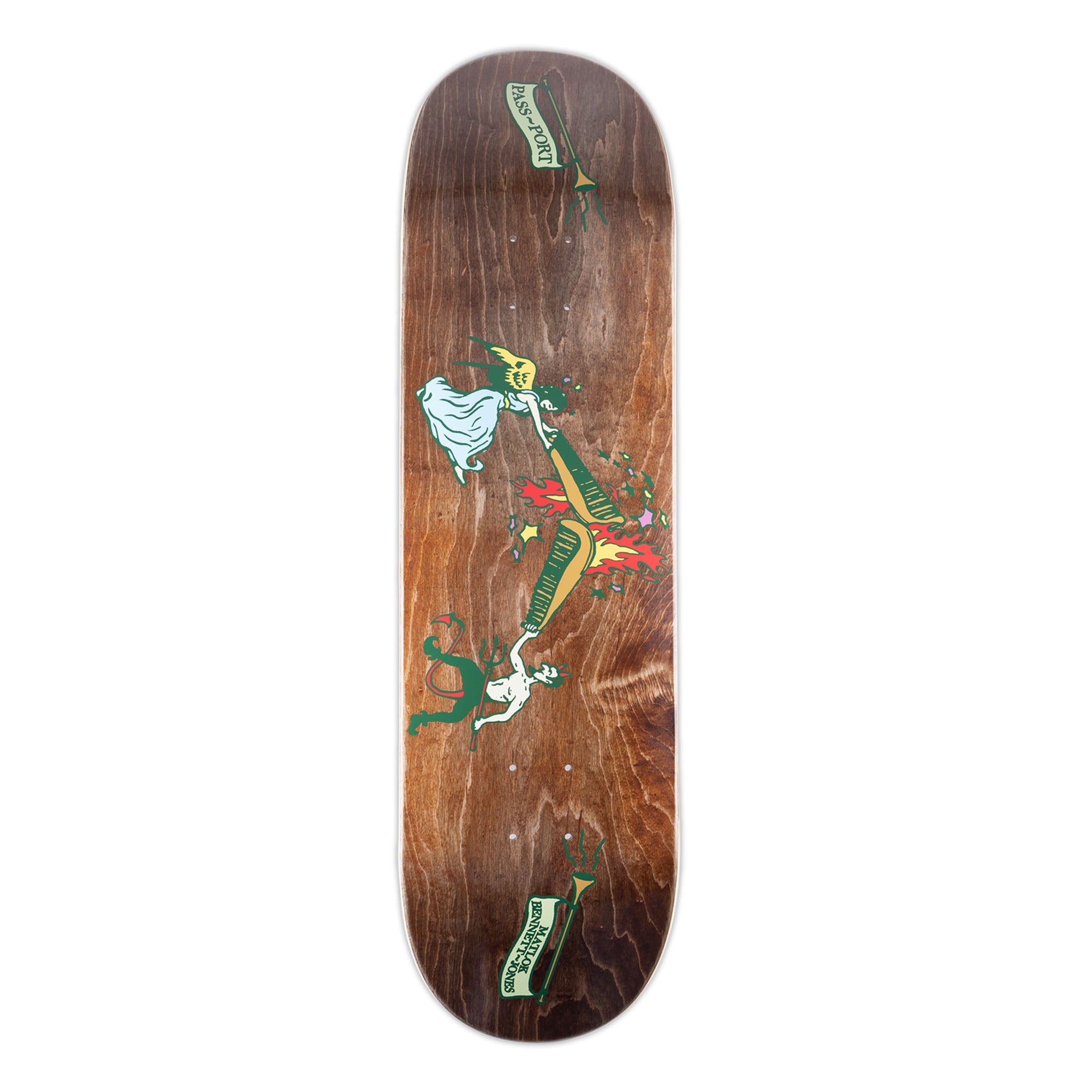 Pass~Port Matlok Bennett-Jones Angel Vs Devil Pro Series Deck - 8,5" Decks Passport Skateboards