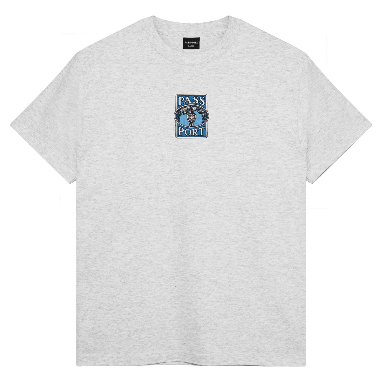 Pass~Port Vase T-Shirt - Ash Heather Passport Skateboards