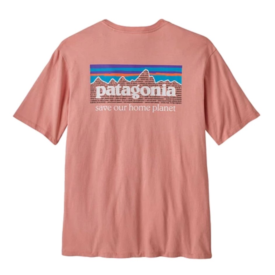 Patagonia Men's P-6 Mission Organic T-Shirt - Sunfade Pink T-Shirt Patagonia