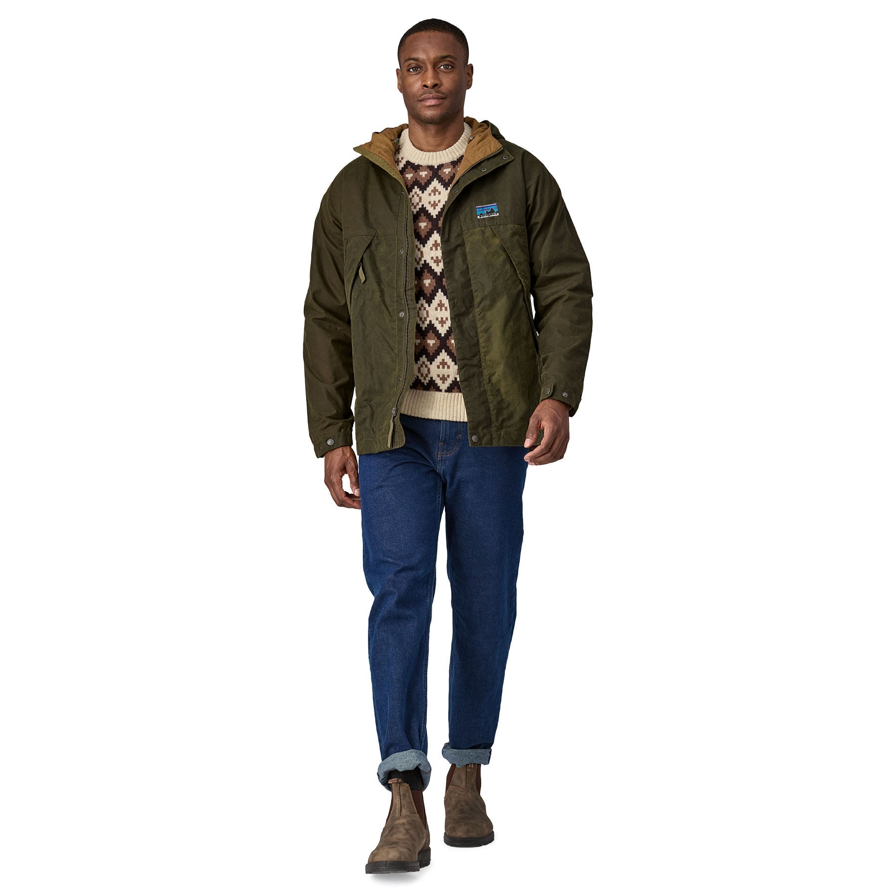 Patagonia Waxed Cotton Jacke Herren Stil-Laden