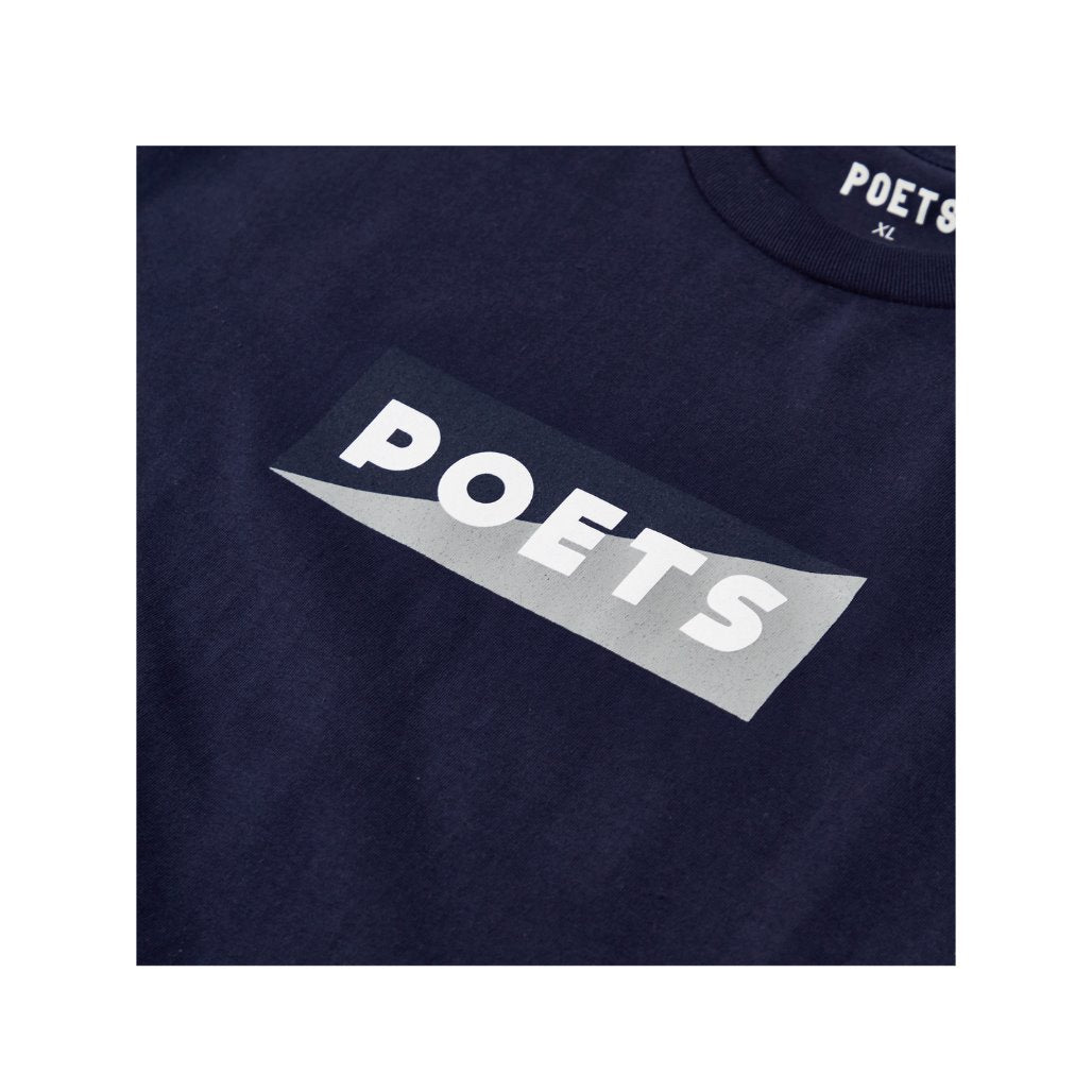 Poets Brand Cinzano T-Shirt - Navy/Grey T-Shirt Poets Brand