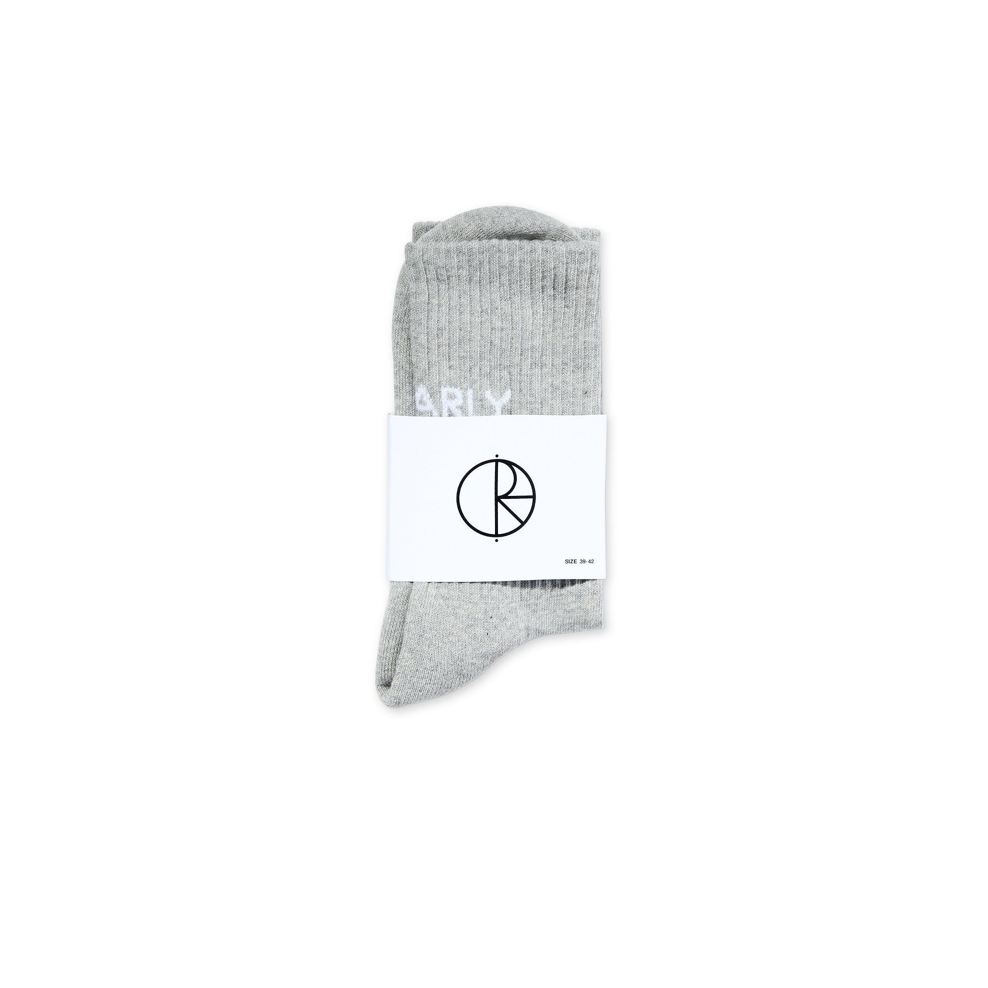 Polar Skate Co. Gnarly Huh! Socks - Heather Grey Polar Skate Co.
