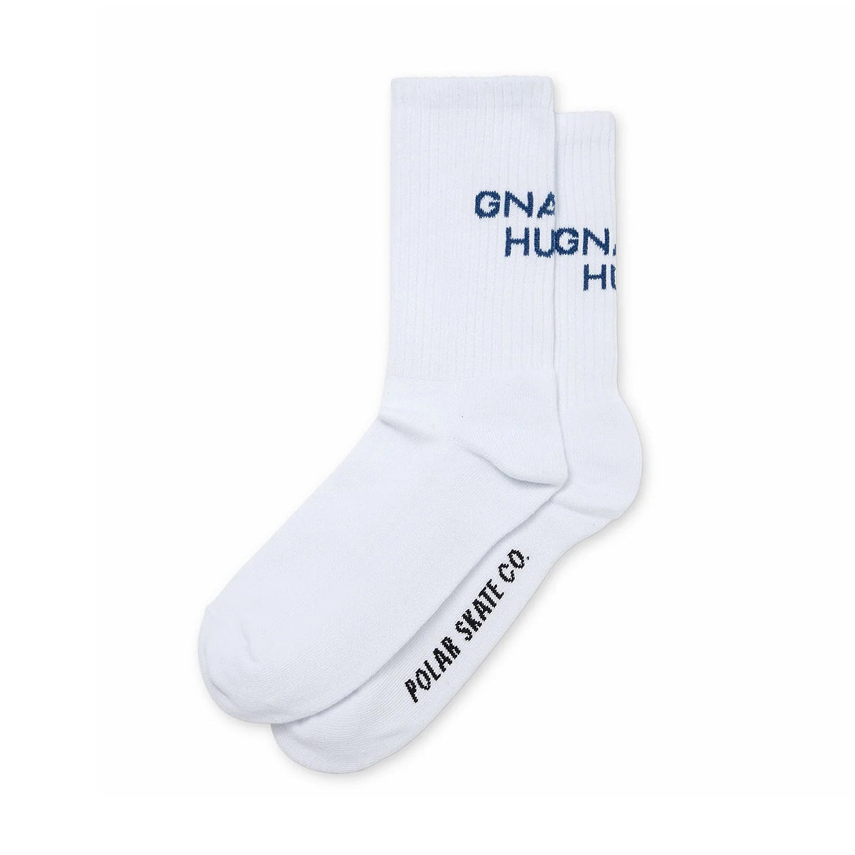 Polar Skate Co. Gnarly Huh! Socks - White Socken Polar Skate Co.