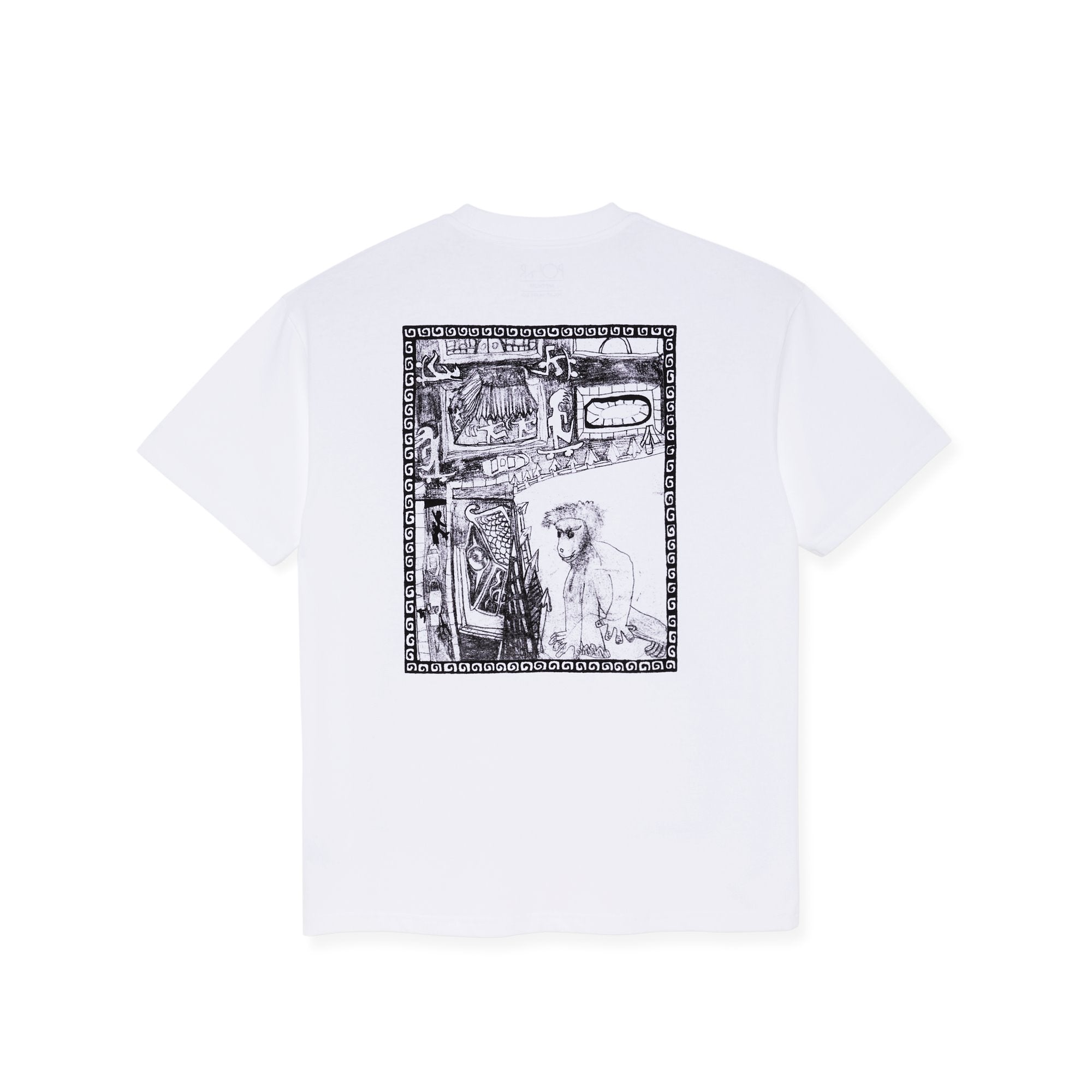 Polar Skate Co. Gorilla King T-Shirt - White Polar Skate Co.