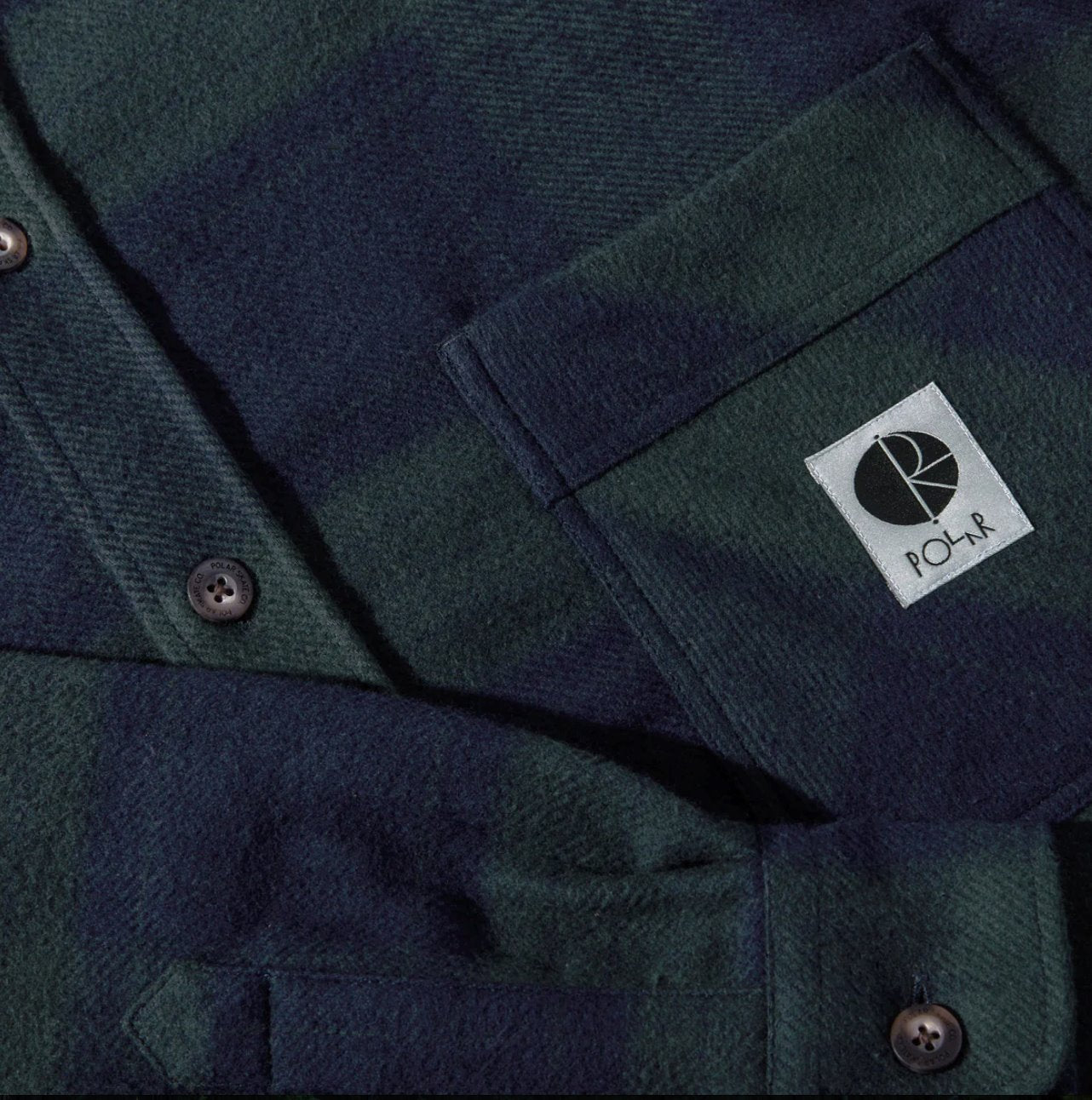 Polar Skate Co. Mike LS Flannel Unisex Hemd Hemd Polar Skate Co.