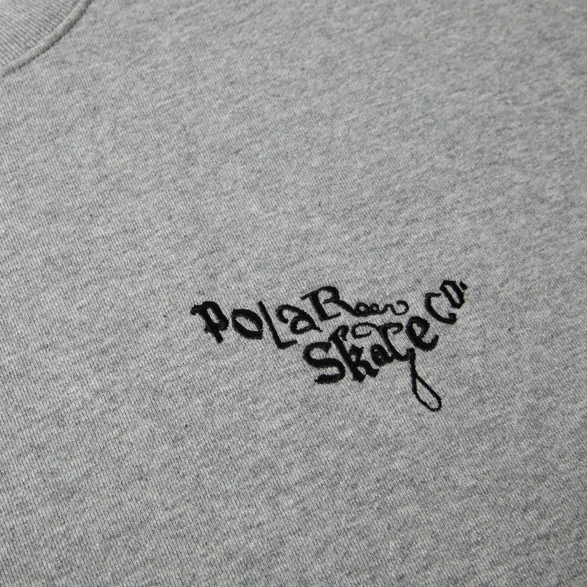 Polar Skate Co. Ornament Logo Crewneck - Heather Grey Polar Skate Co.