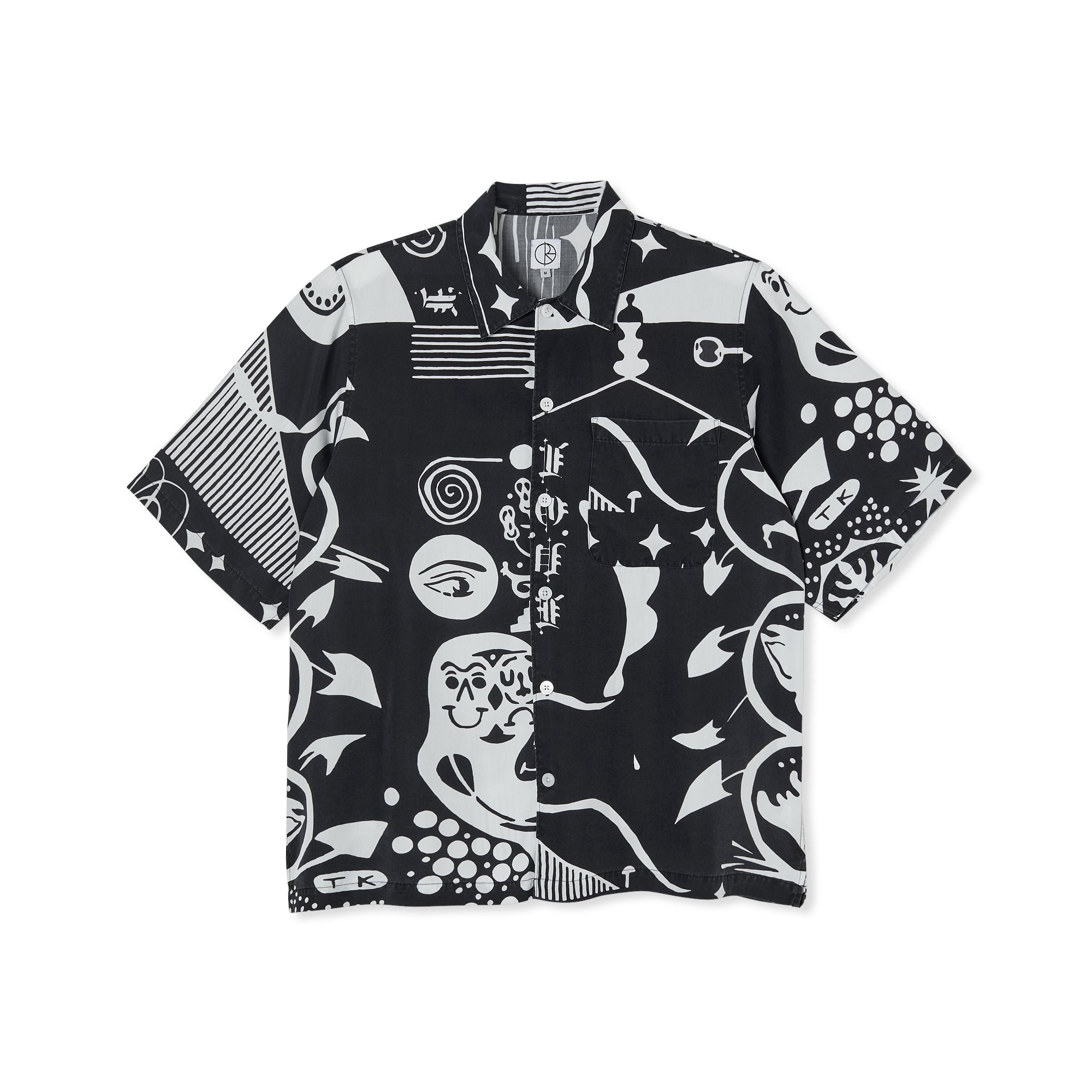 Polar Skate Co. Spiral Shirt - Black-White Polar Skate Co.
