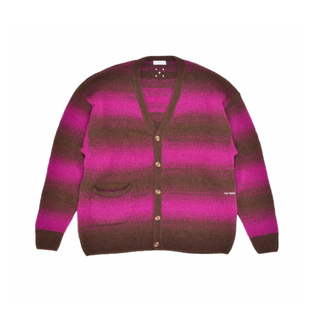 POP Trading Company Knitted Cardigan - Delicioso-Raspberry Weste POP Trading Company