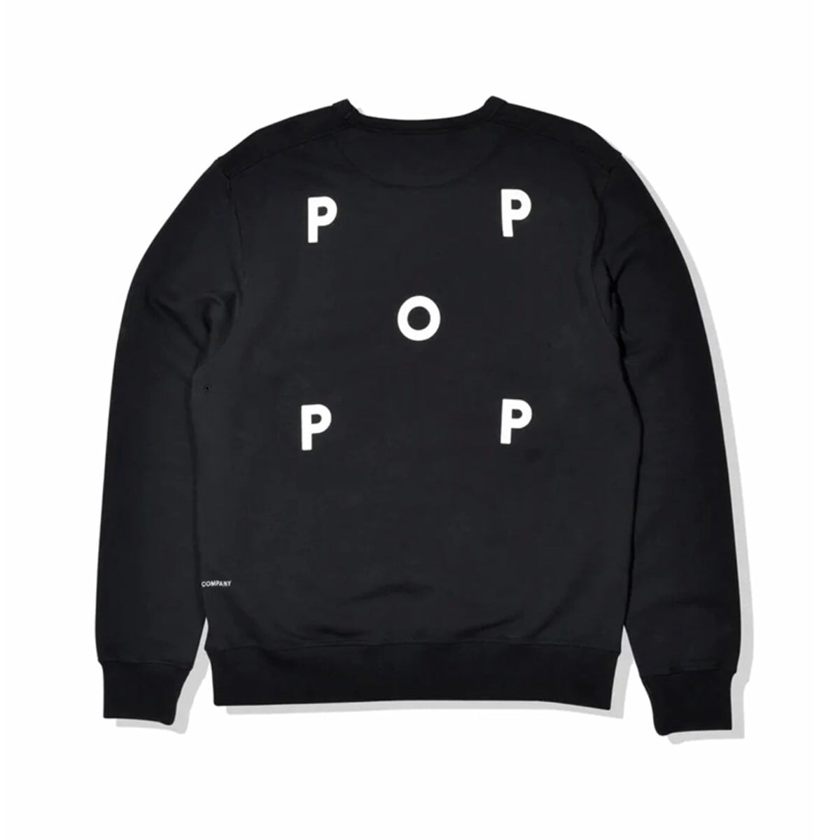 POP Trading Company Logo Crewneck - Black-White Crewneck POP Trading Company